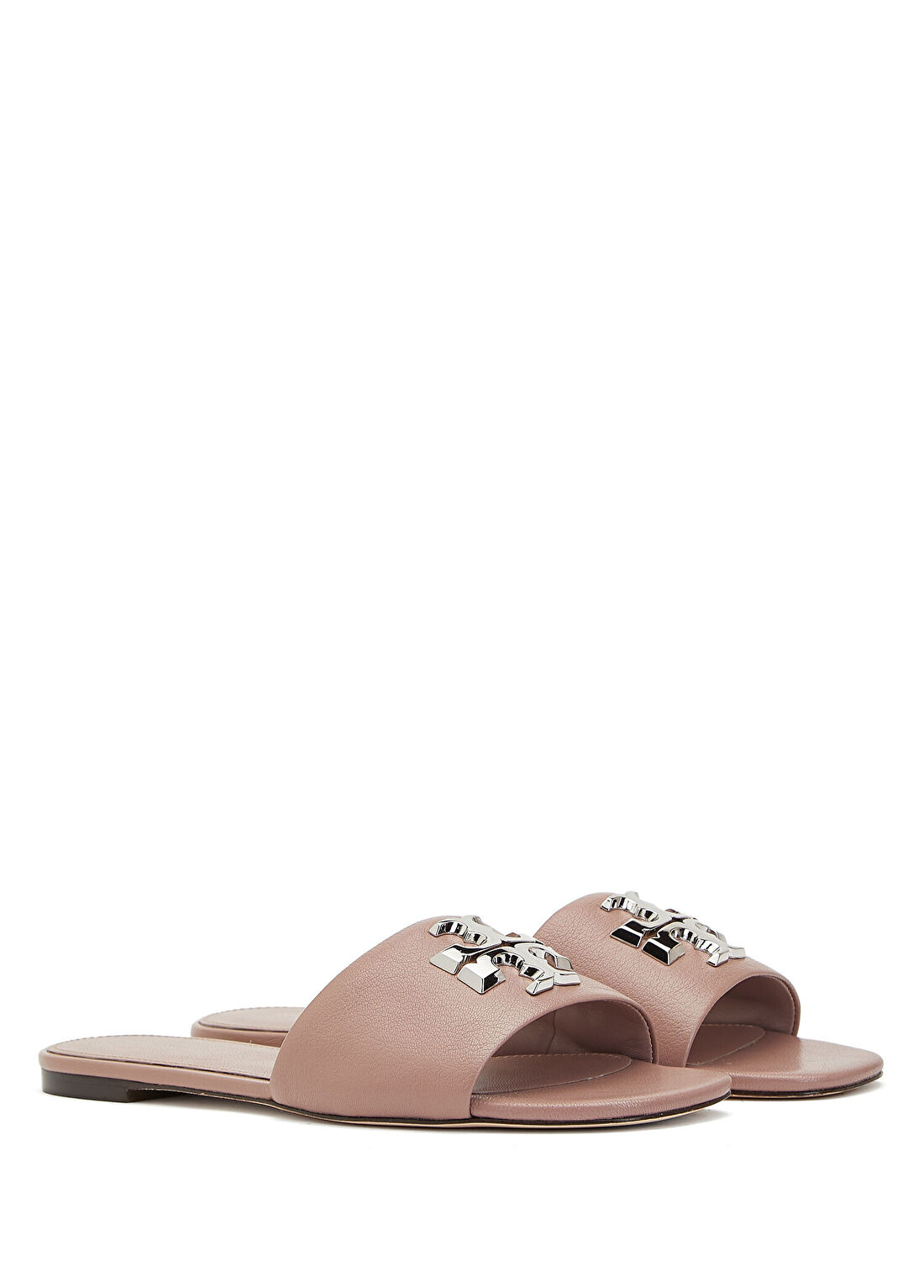 Tory Burch Eleanor Lila Kadın Deri Terlik görsel 2