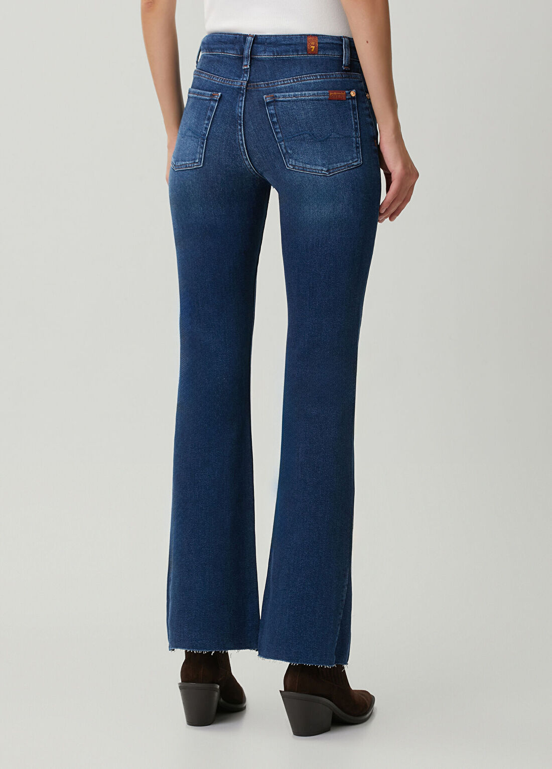 7 For All Mankind Lacivert Bootcut Jean Pantolon görsel 4