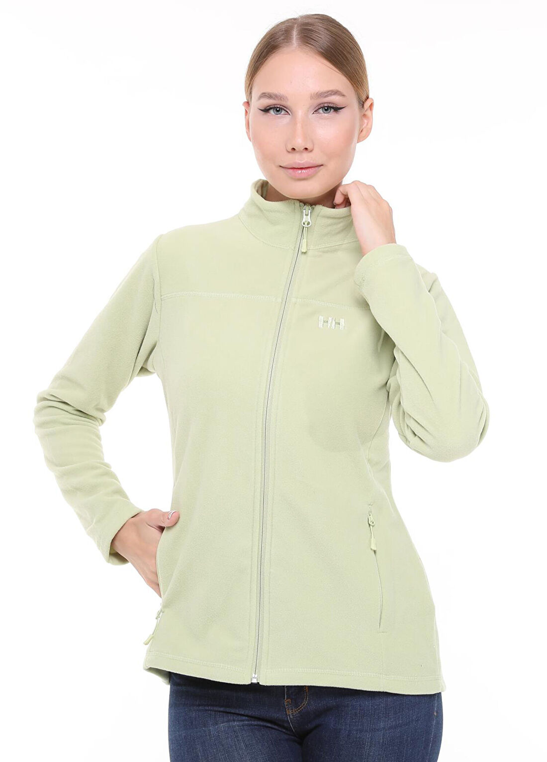 Helly Hansen Pretty Yeşil Kadın Polar Mont görsel 4