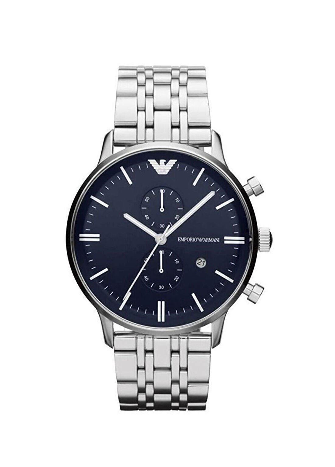 Emporio Armani AR1648 Metalik Gri Çelik Erkek Kol Saati