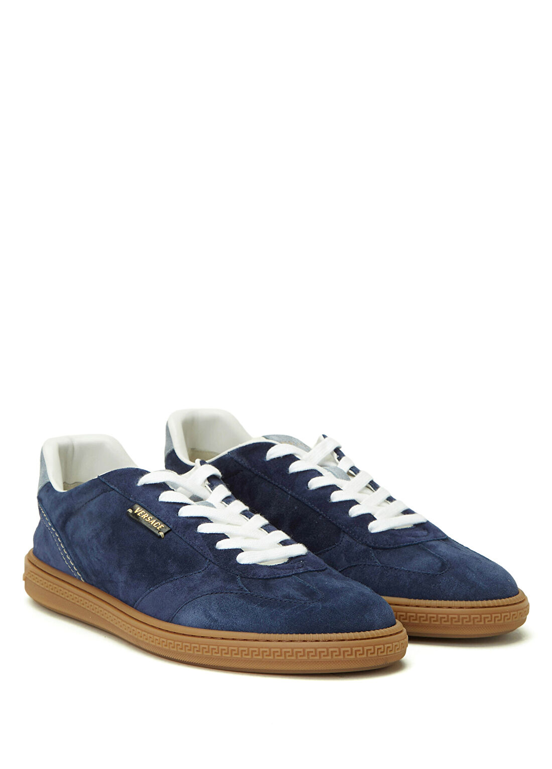 Versace Lacivert Erkek Deri Sneaker görsel 2