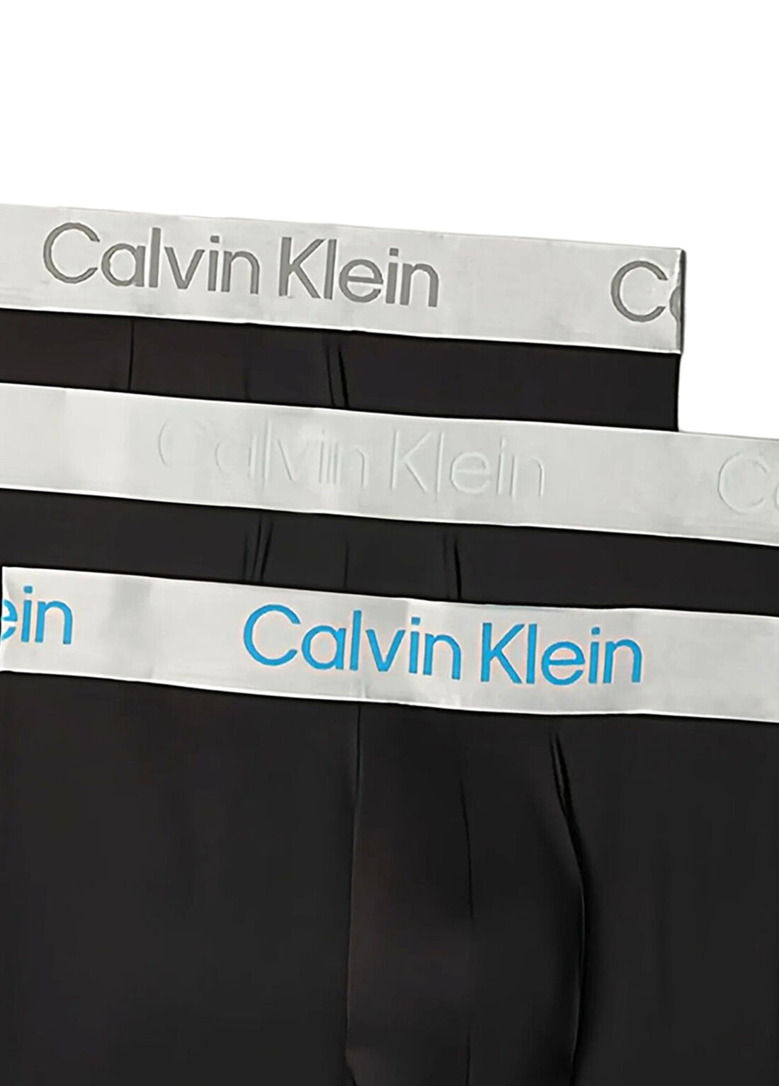 Calvin Klein Siyah 3lü Boxer Seti görsel 3