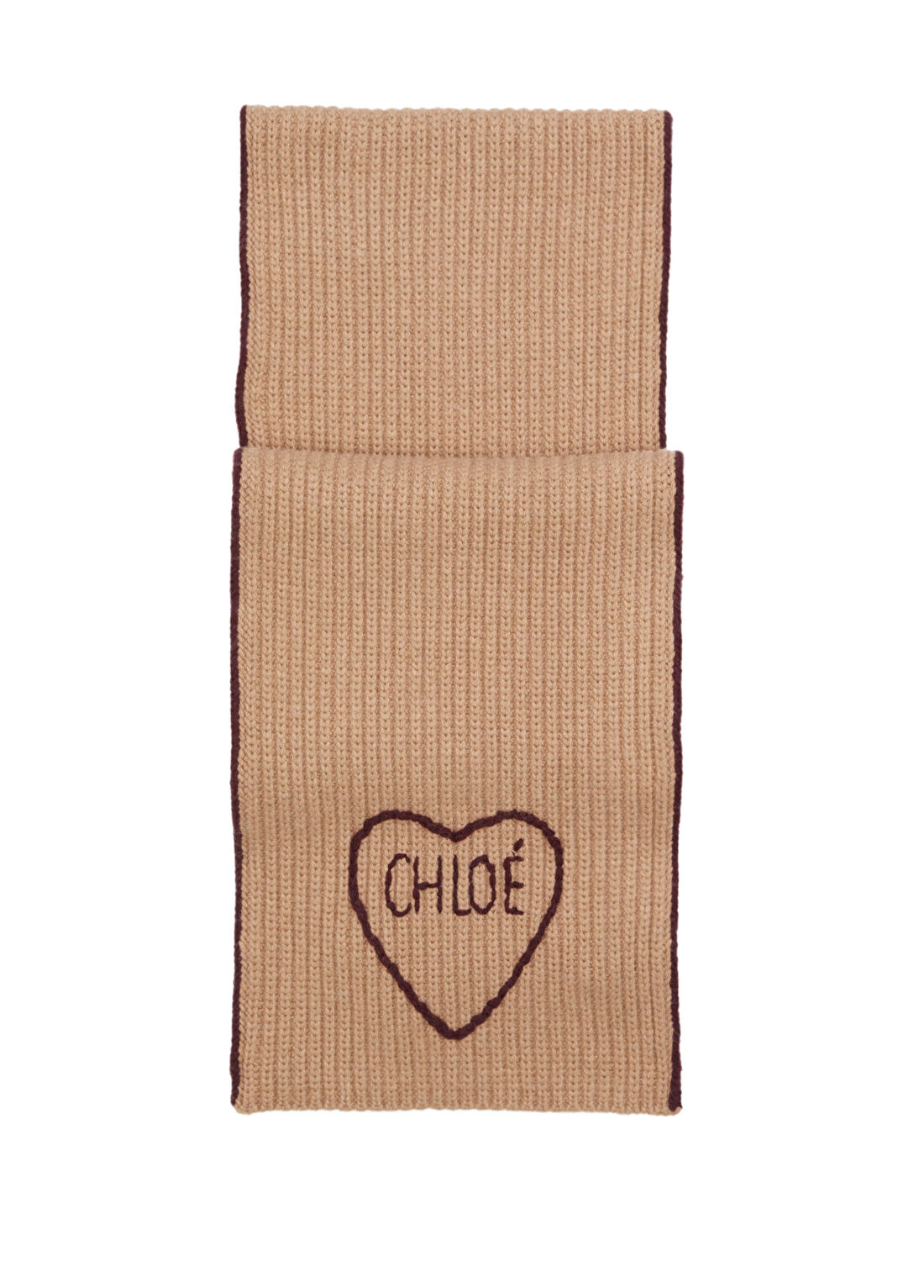 Chloe Encoeur Kahverengi Kadın Yün Atkı