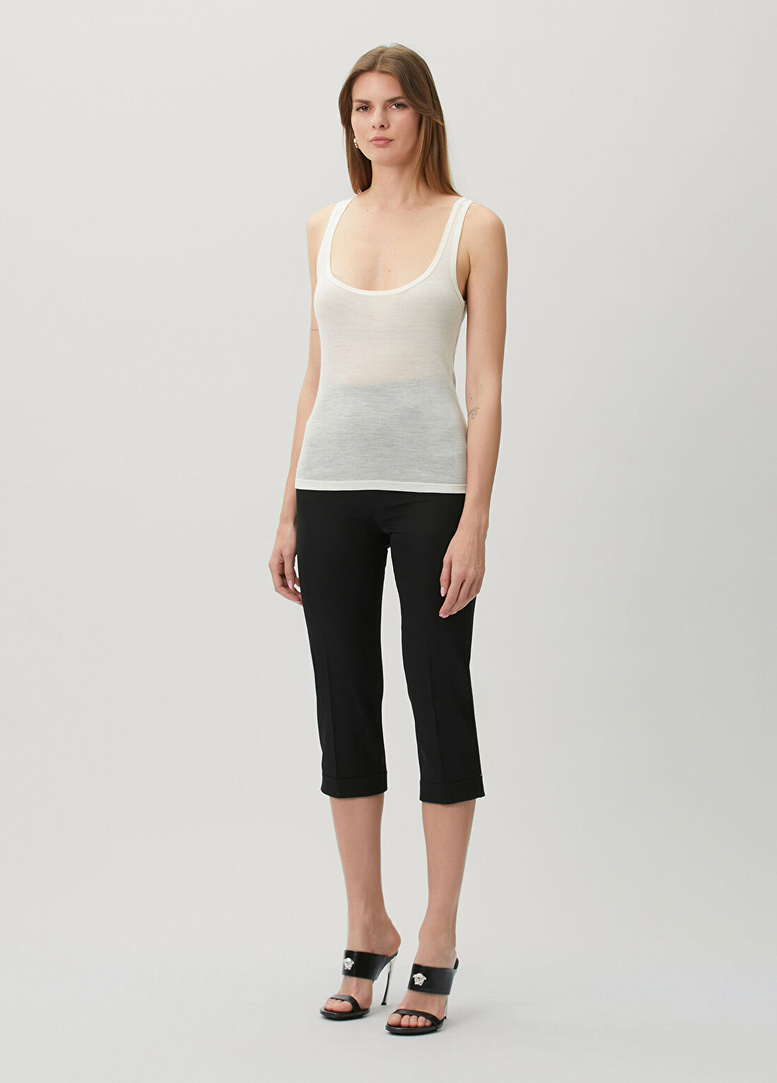 Versace Krem Yün Atlet görsel 2