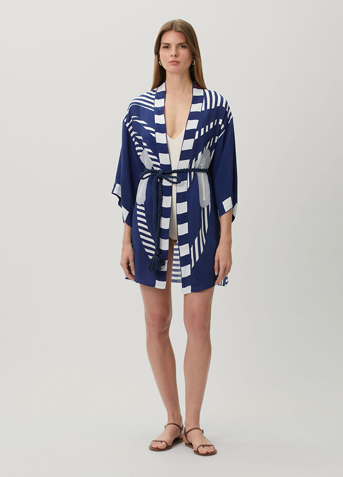 Jaquette Eva Elana Mavi Kimono