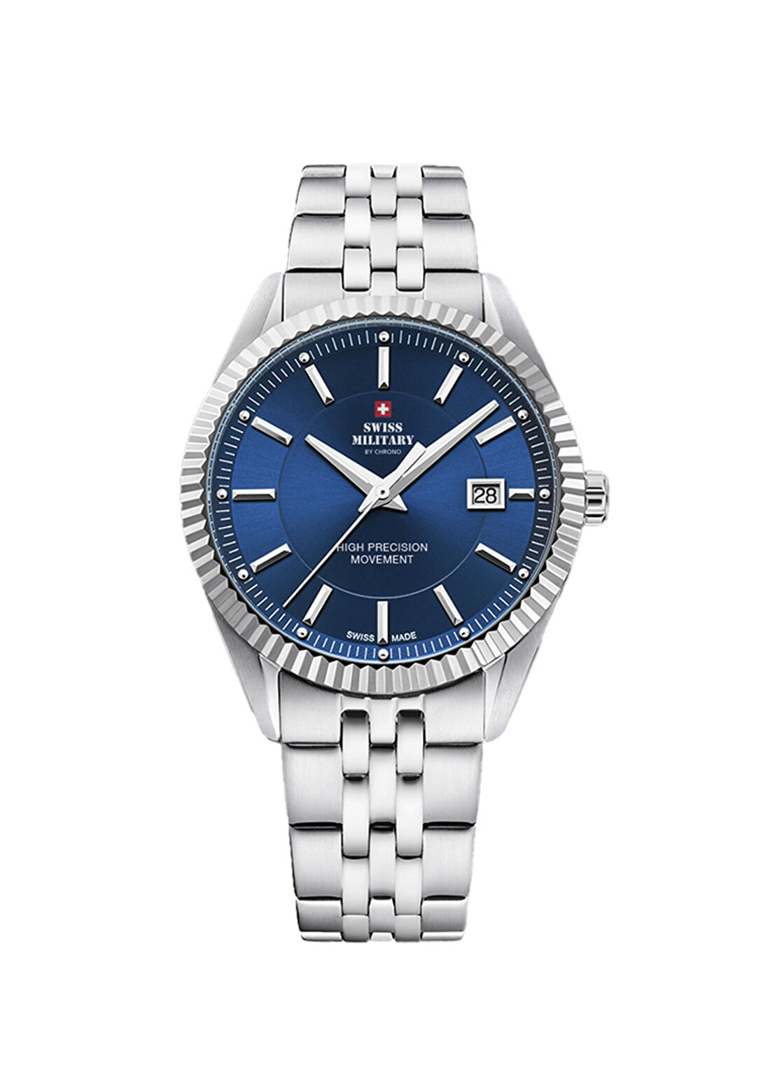 Swiss Military By Chrono SM34065.03 Gümüş Erkek Kol Saati görsel 2