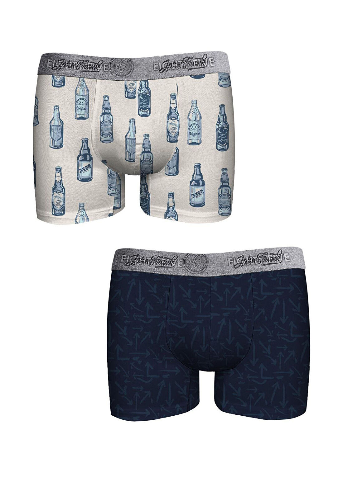John Frank 2li Eighty Five Çok Renkli Boxer Seti