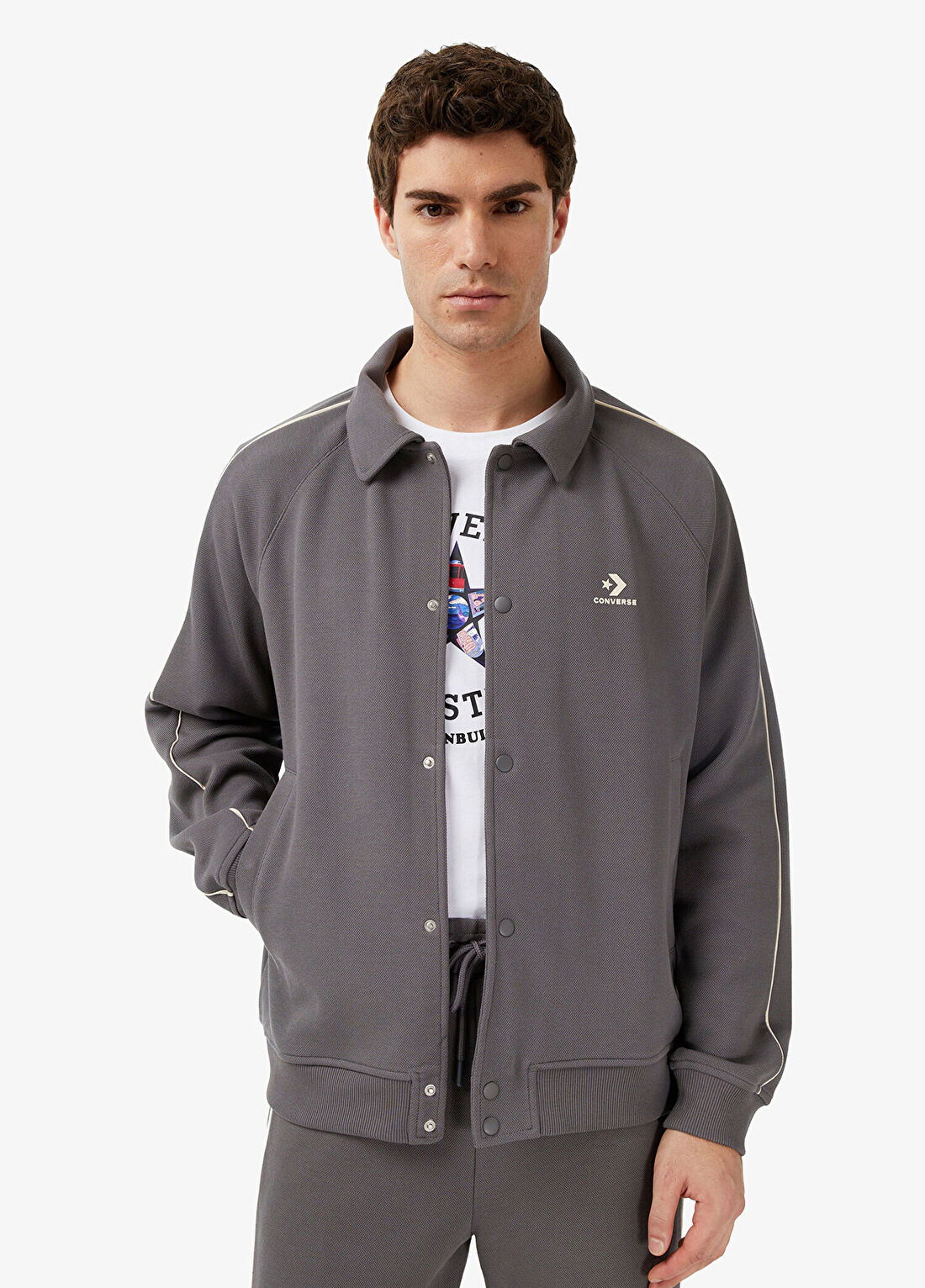 Converse Gri Erkek Spor Ceket