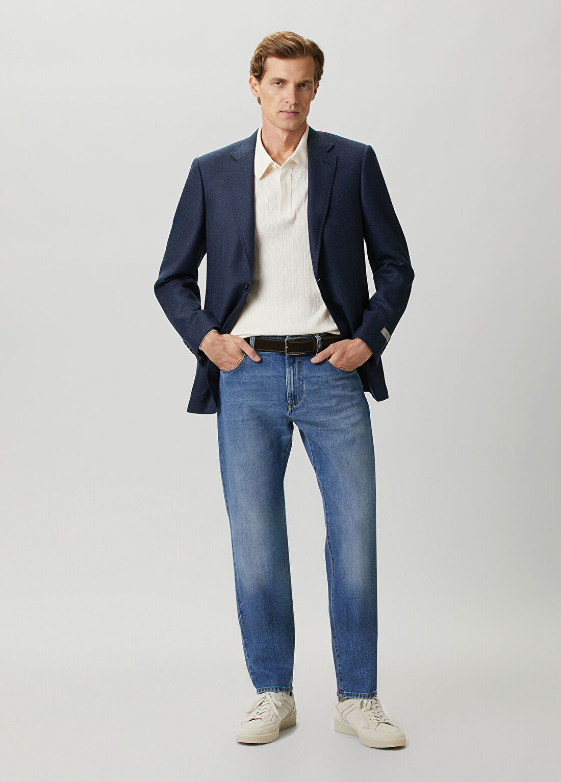 Canali Mavi Jean Pantolon