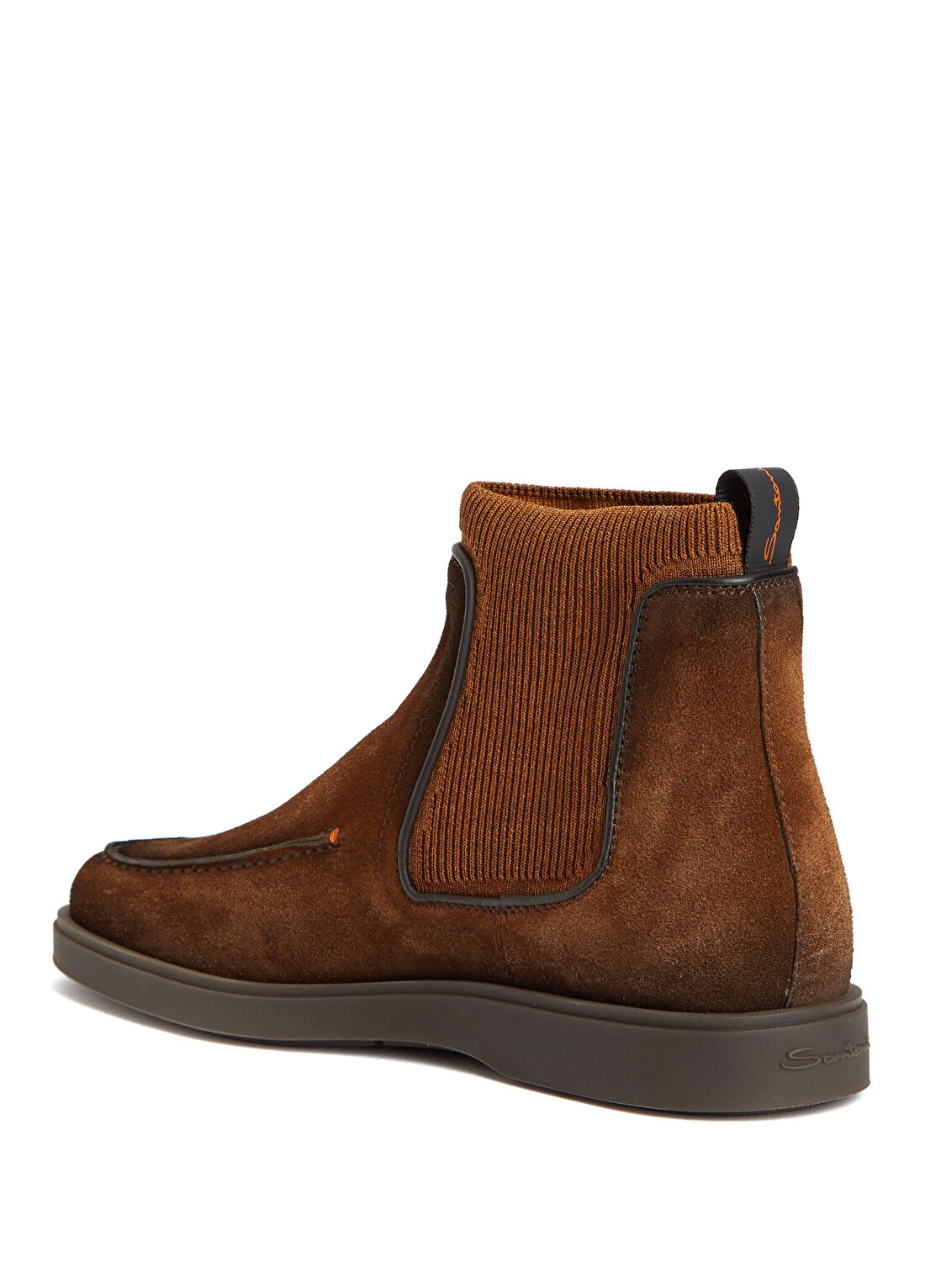 Santoni Kahverengi Erkek Süet Bot görsel 3