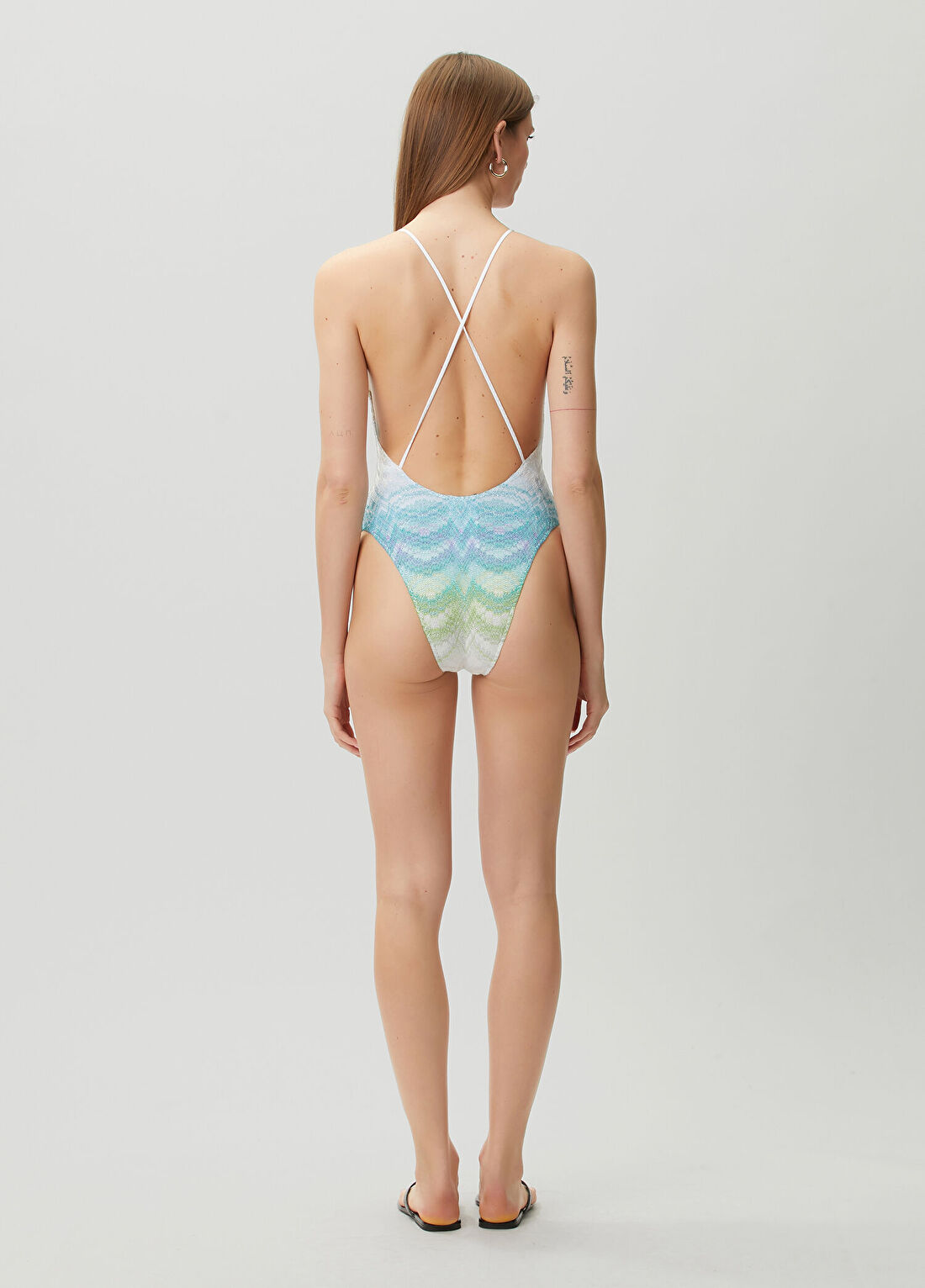 Missoni Colorblocked Zikzak Desenli Mayo görsel 4