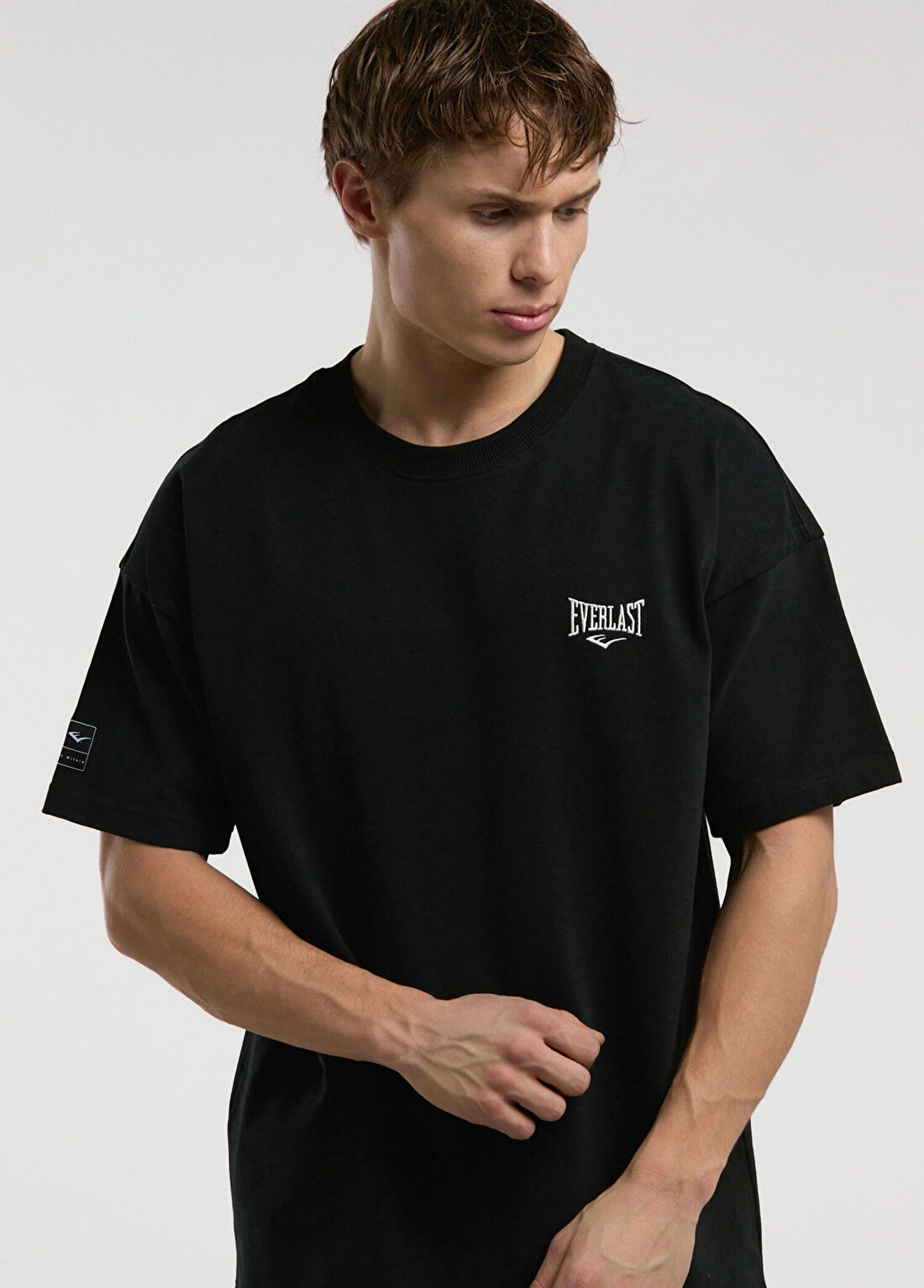 Everlast Ever Essentials Siyah Oversize Kısa Kollu Erkek T-Shirt görsel 2