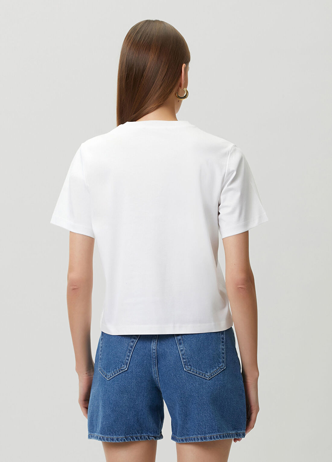 Les Benjamins Beyaz Baskılı T-shirt görsel 4