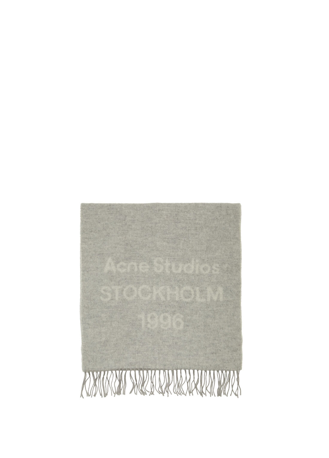 Acne Studios Açık Gri Kadın Yün Atkı