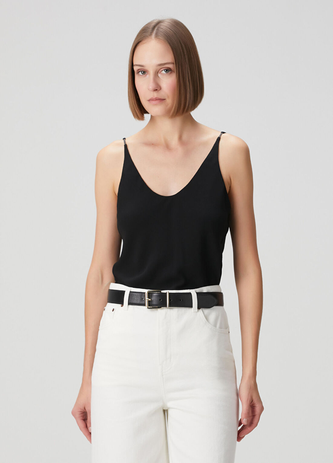 Brunello Cucinelli Siyah İpek Bluz