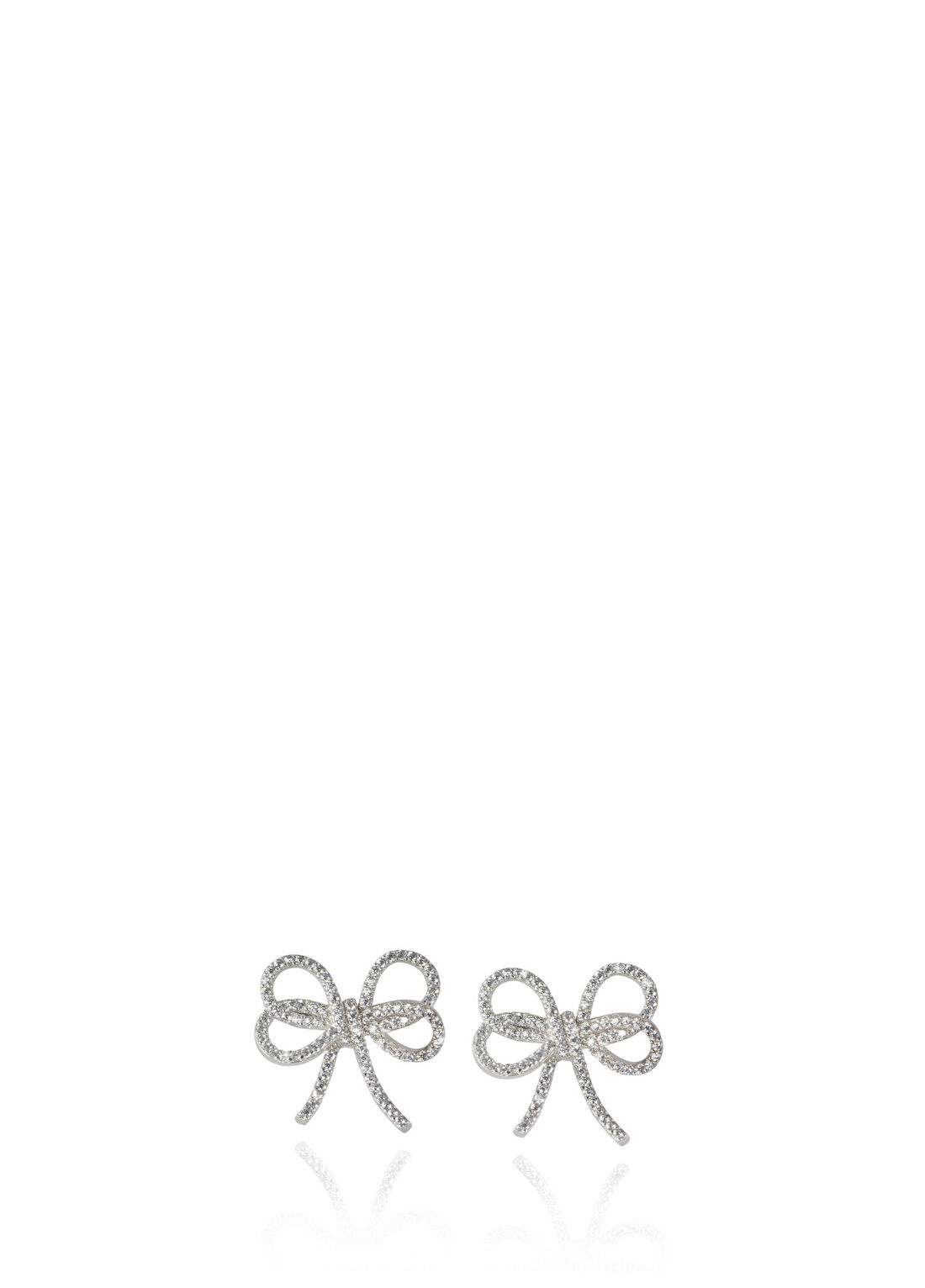 Apples & Figs Silver Ribbon Kadın Gümüş Küpe