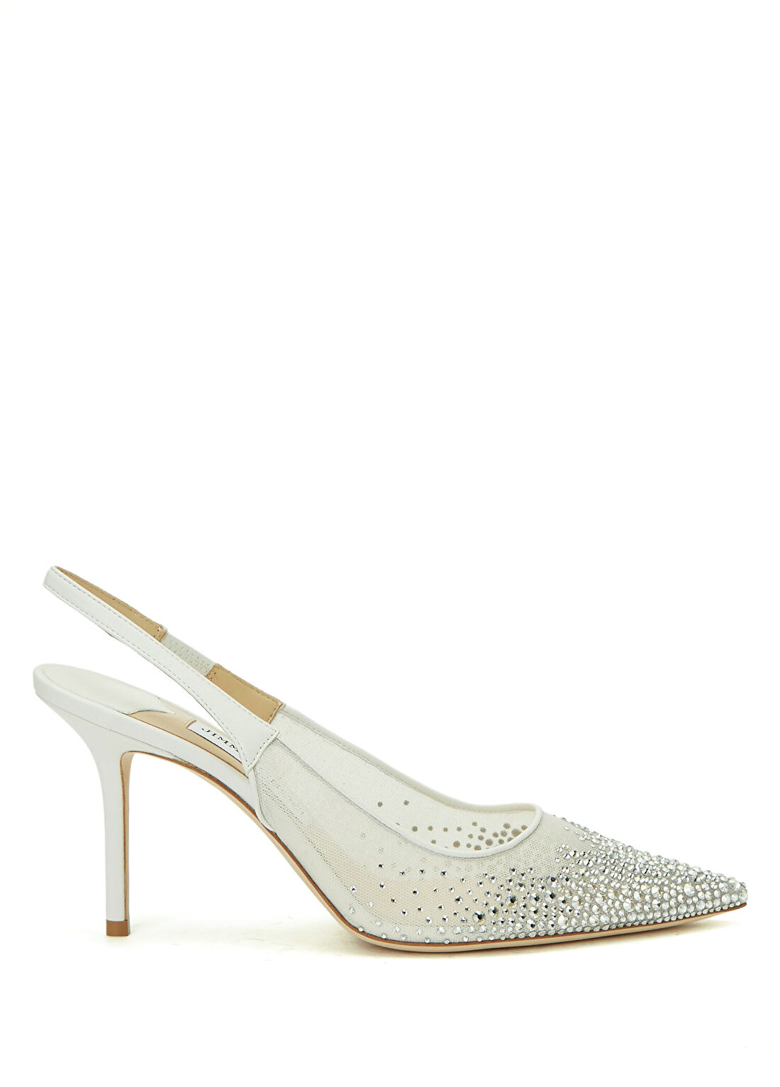 Jimmy Choo Love Beyaz Topuklu Ayakkabı