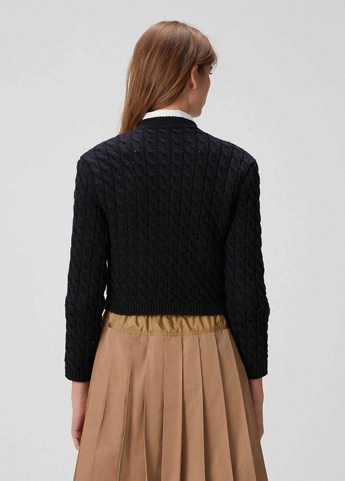 Moncler Lacivert Saç Örgü Hırka görsel 4