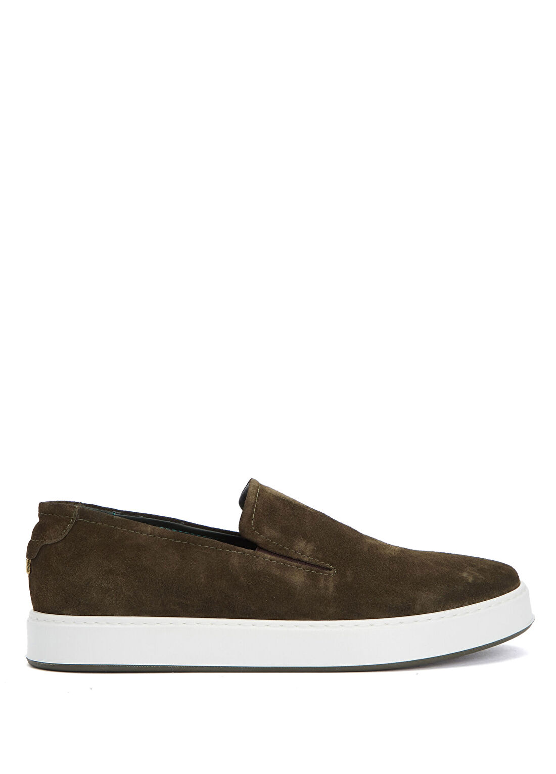 George Hogg Haki Erkek Süet Loafer
