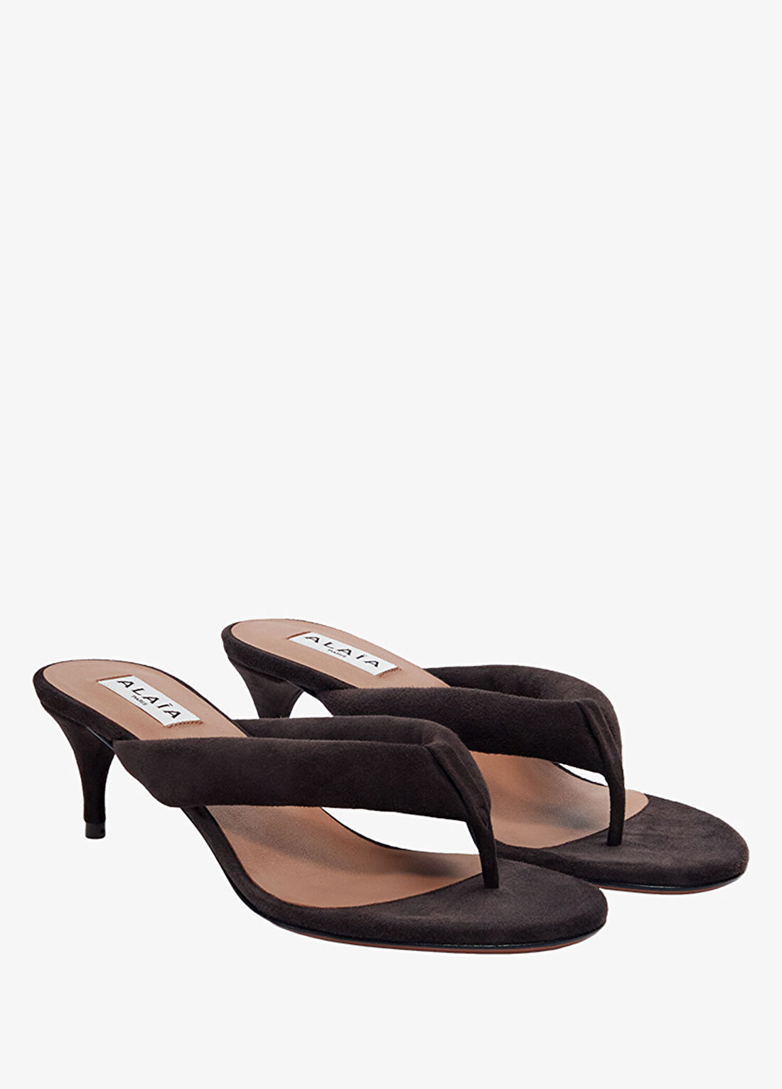 Alaïa Kahverengi Kadın Süet Terlik