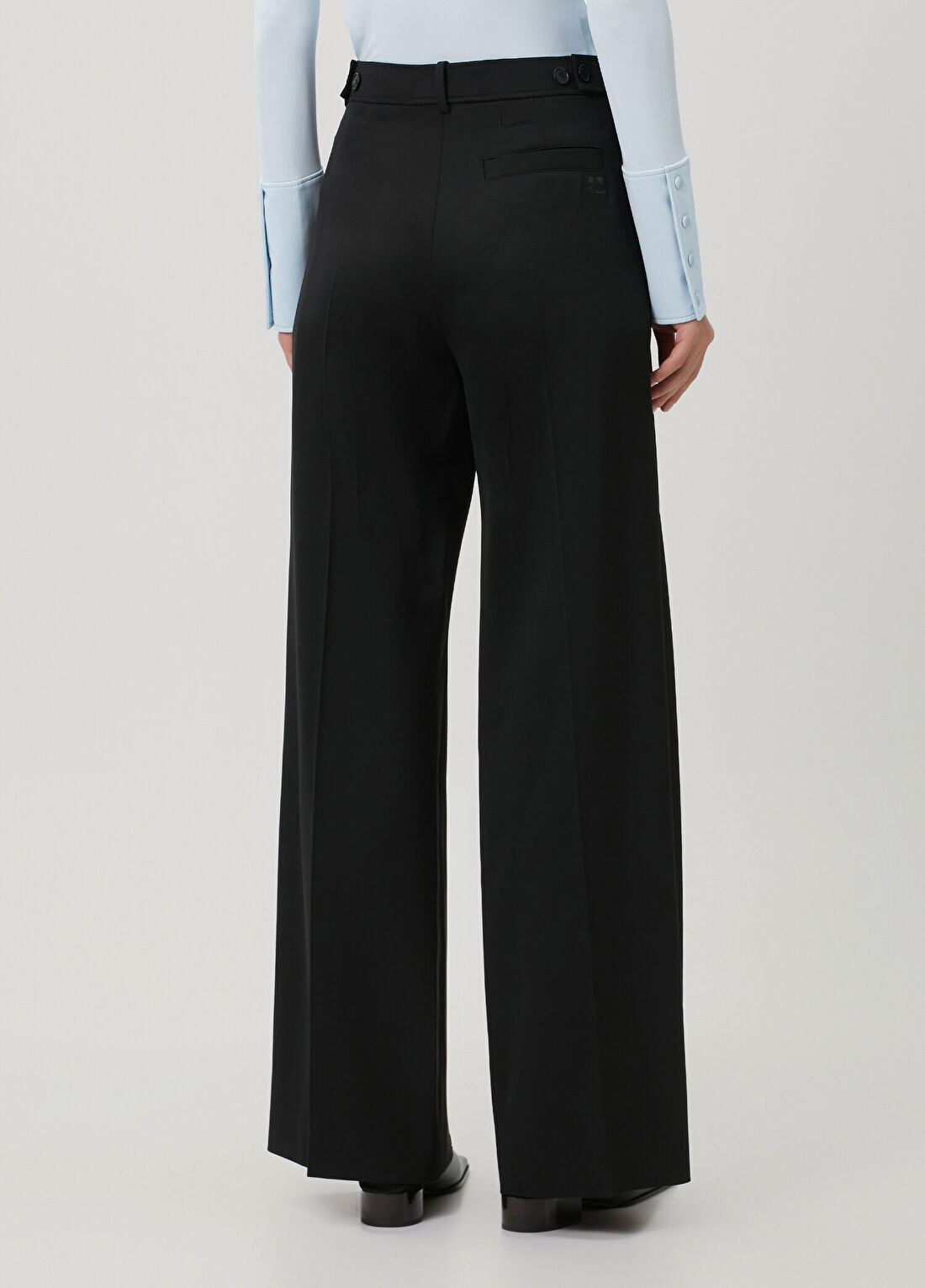 Courreges Siyah Yün Pantolon görsel 4