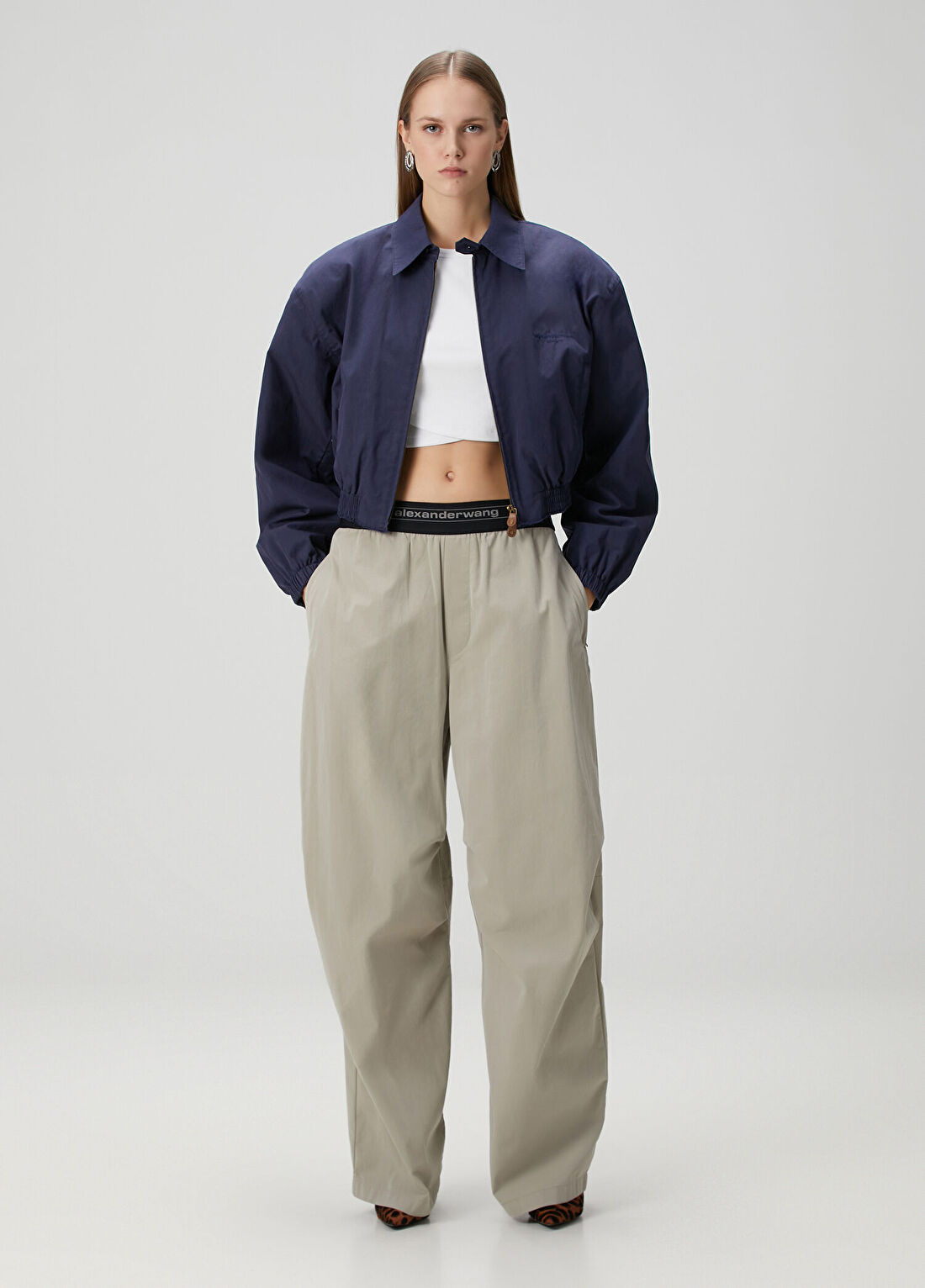 Alexander Wang Bej Pile Detaylı Pantolon