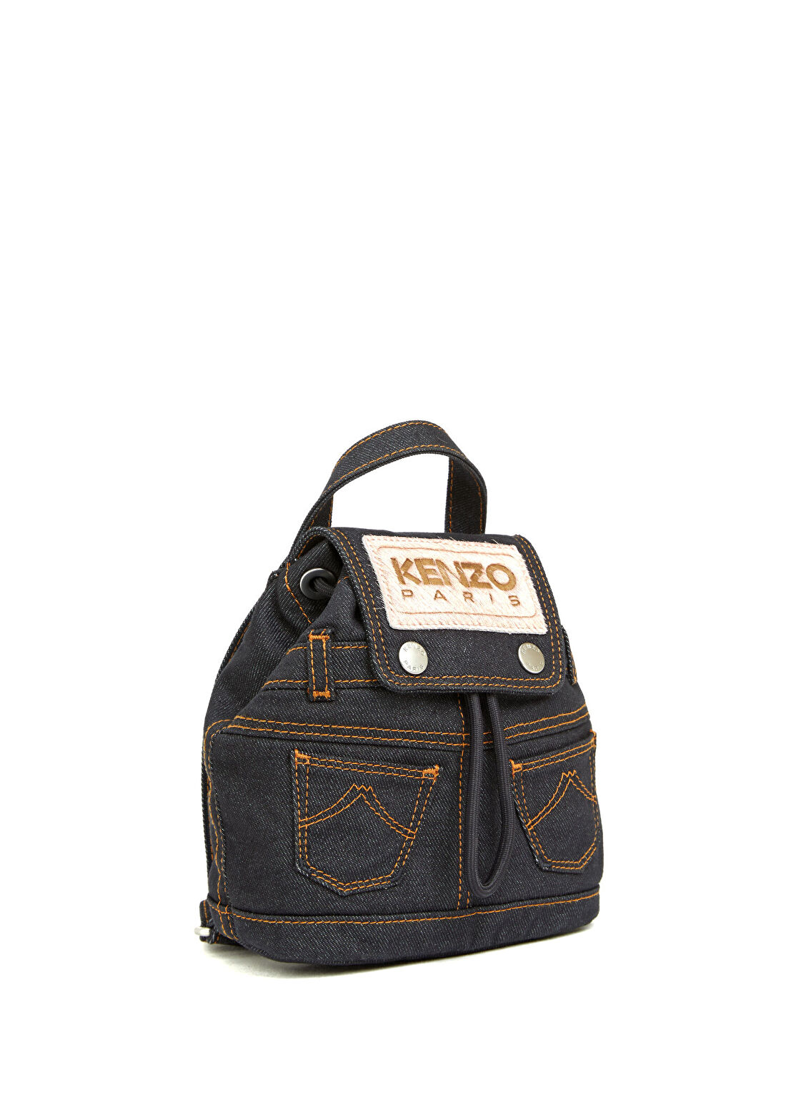 Kenzo Lacivert Kadın Denim Sırt Çantası görsel 3
