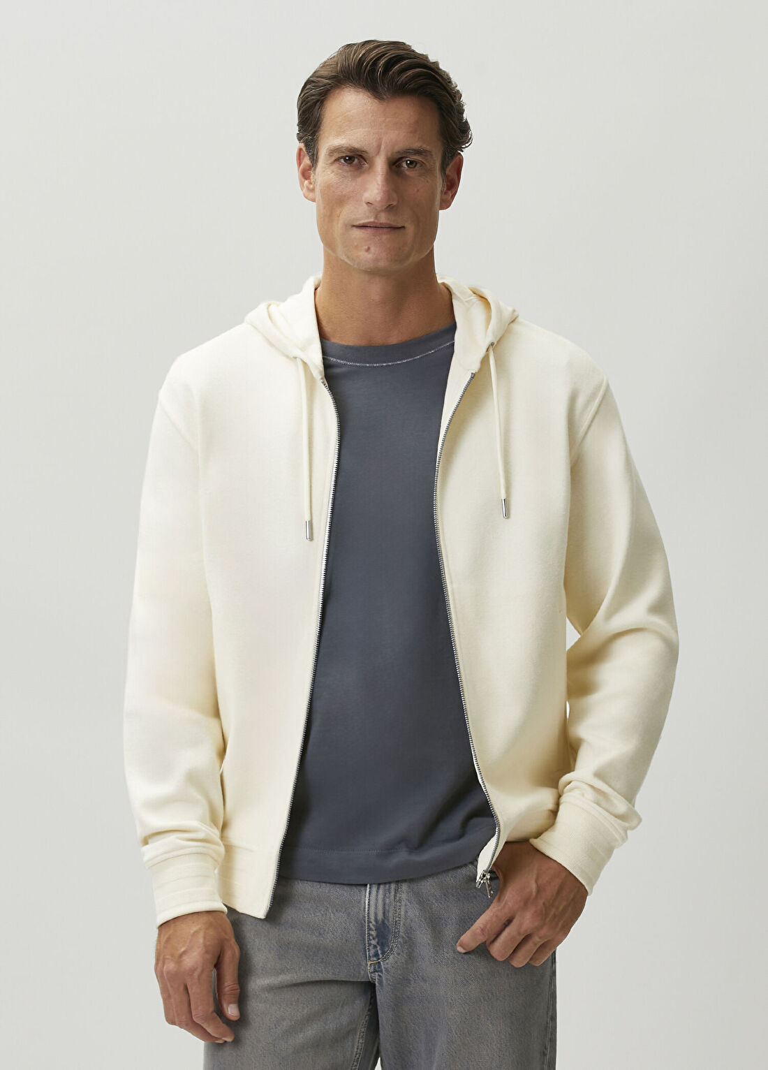 Mackage Ledger Krem Kapüşonlu Sweatshirt