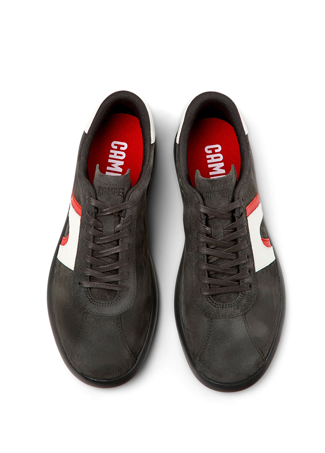 Camper Pelotas Soller Gri Nubuk Deri Erkek Sneaker K100937-010 görsel 4