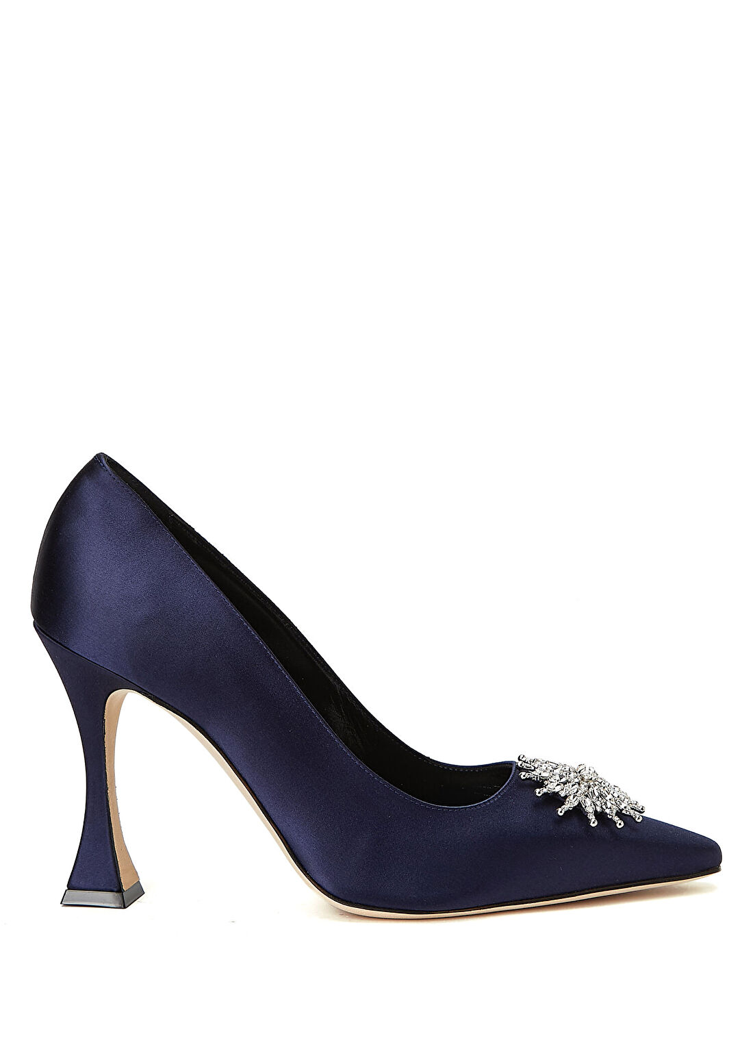 Manolo Blahnik Ronconanu Lacivert Topuklu Ayakkabı