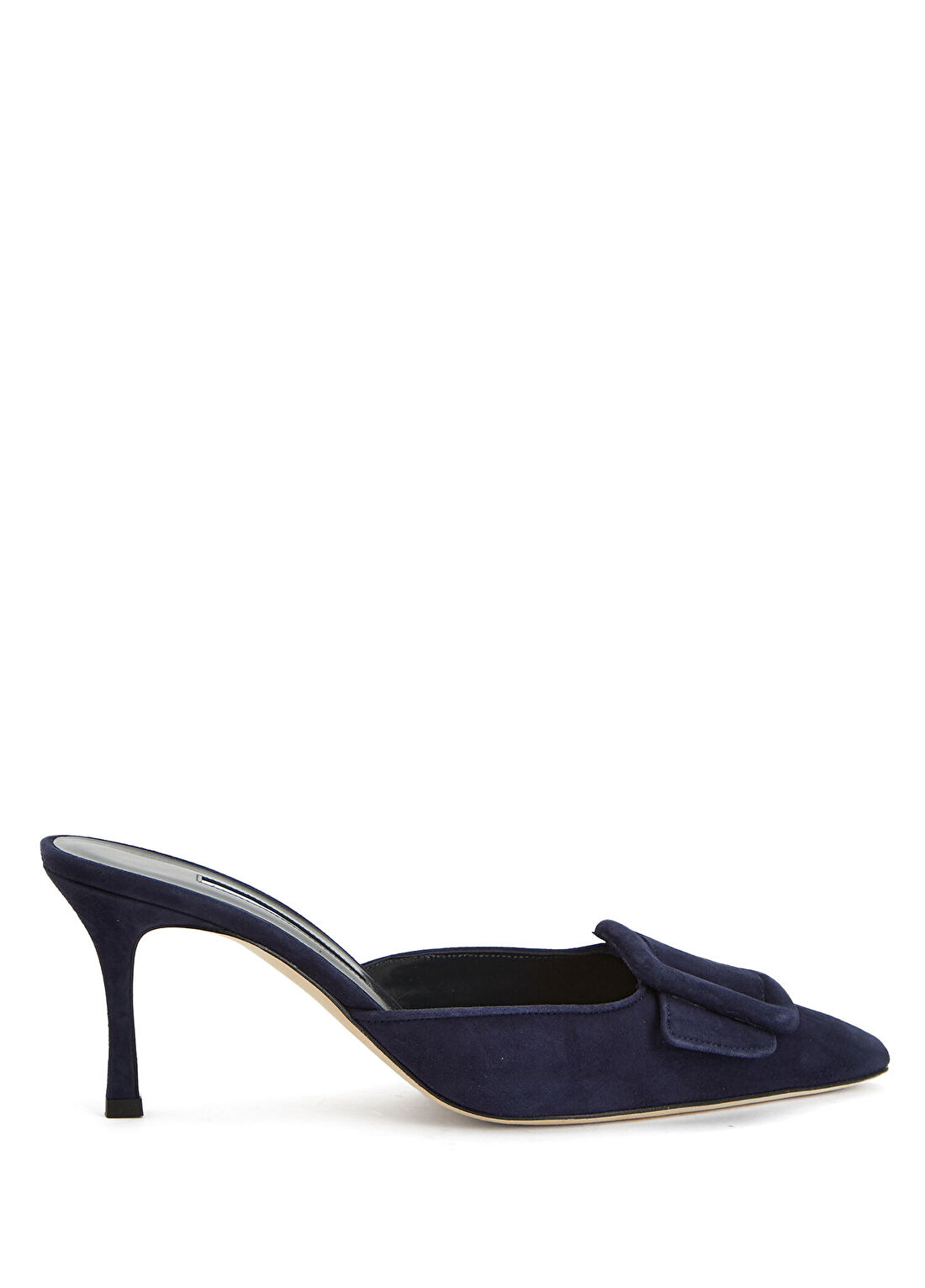 Manolo Blahnik Lacivert Kadın Süet Terlik