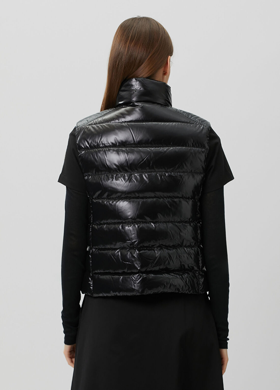 Moncler Frelon Siyah Puffer Yelek görsel 4