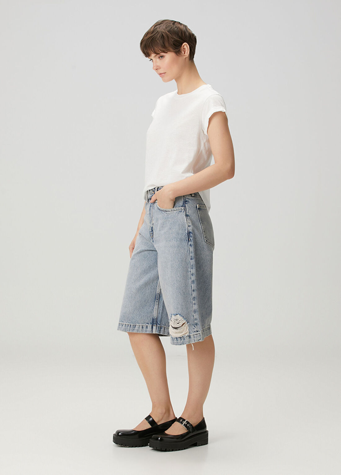AllSaints Beyaz T-shirt görsel 2