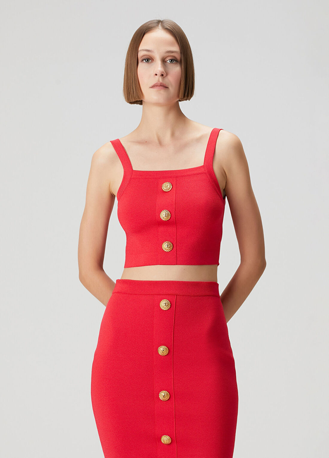 Balmain Kırmızı Büstiyer görsel 3