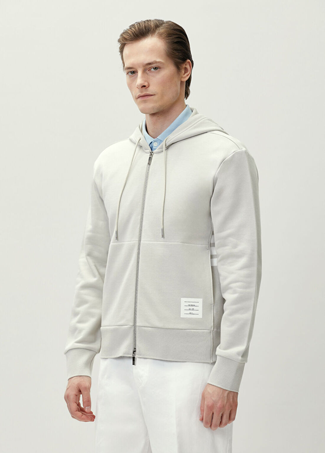 Thom Browne Bej Kapüşonlu Sweatshirt görsel 3
