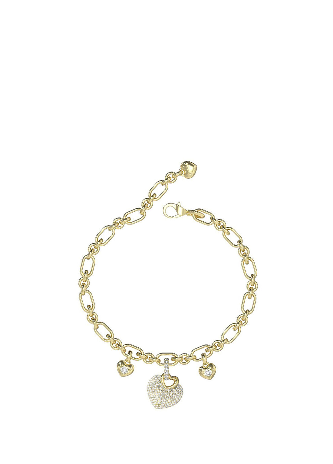 Guess JGUJUBB05211JWYGS Kalpli Altın Rengi Çelik Kadın Bileklik