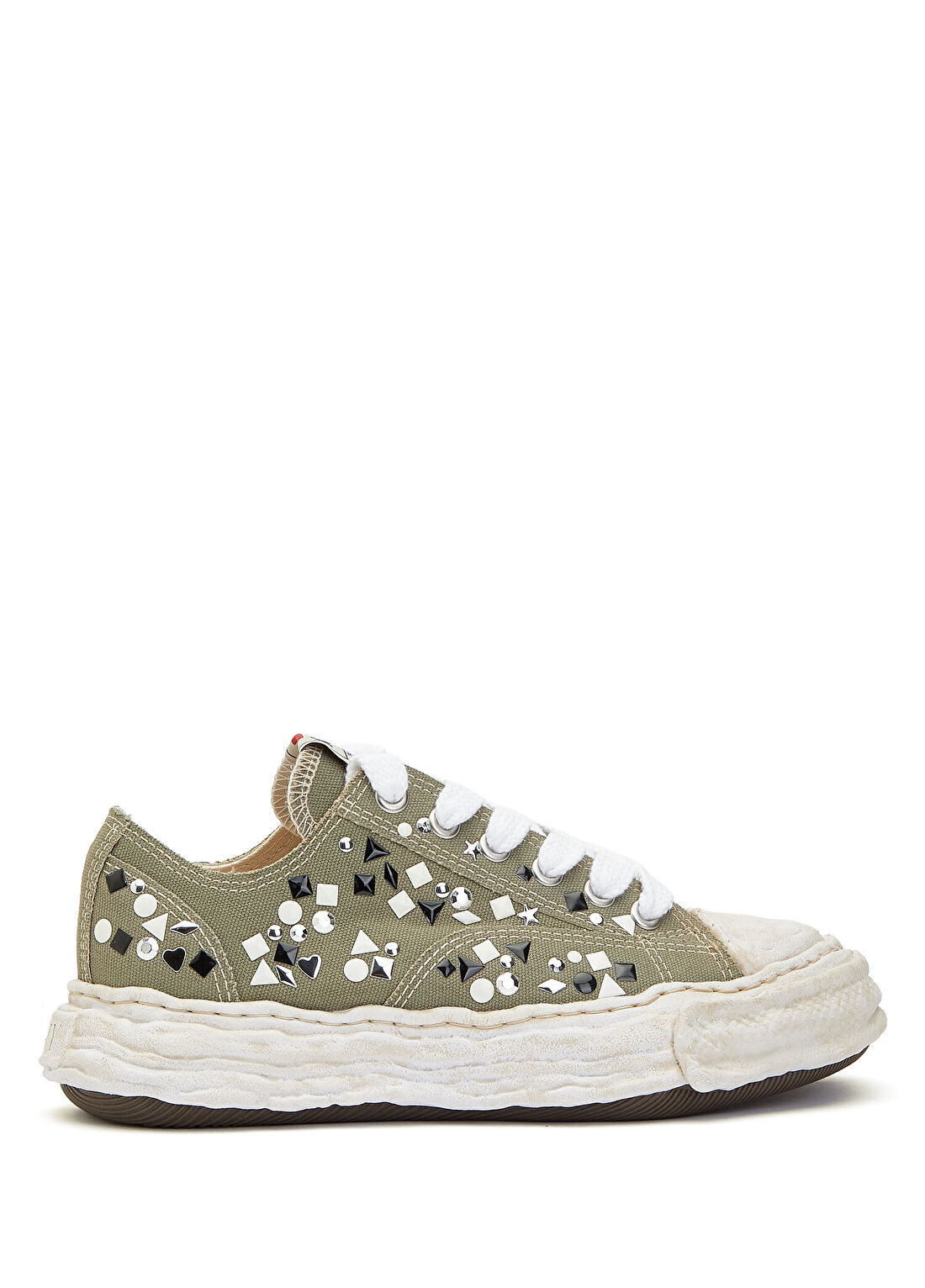 Maison Mihara Yasuhiro Haki Kadın Kanvas Sneaker