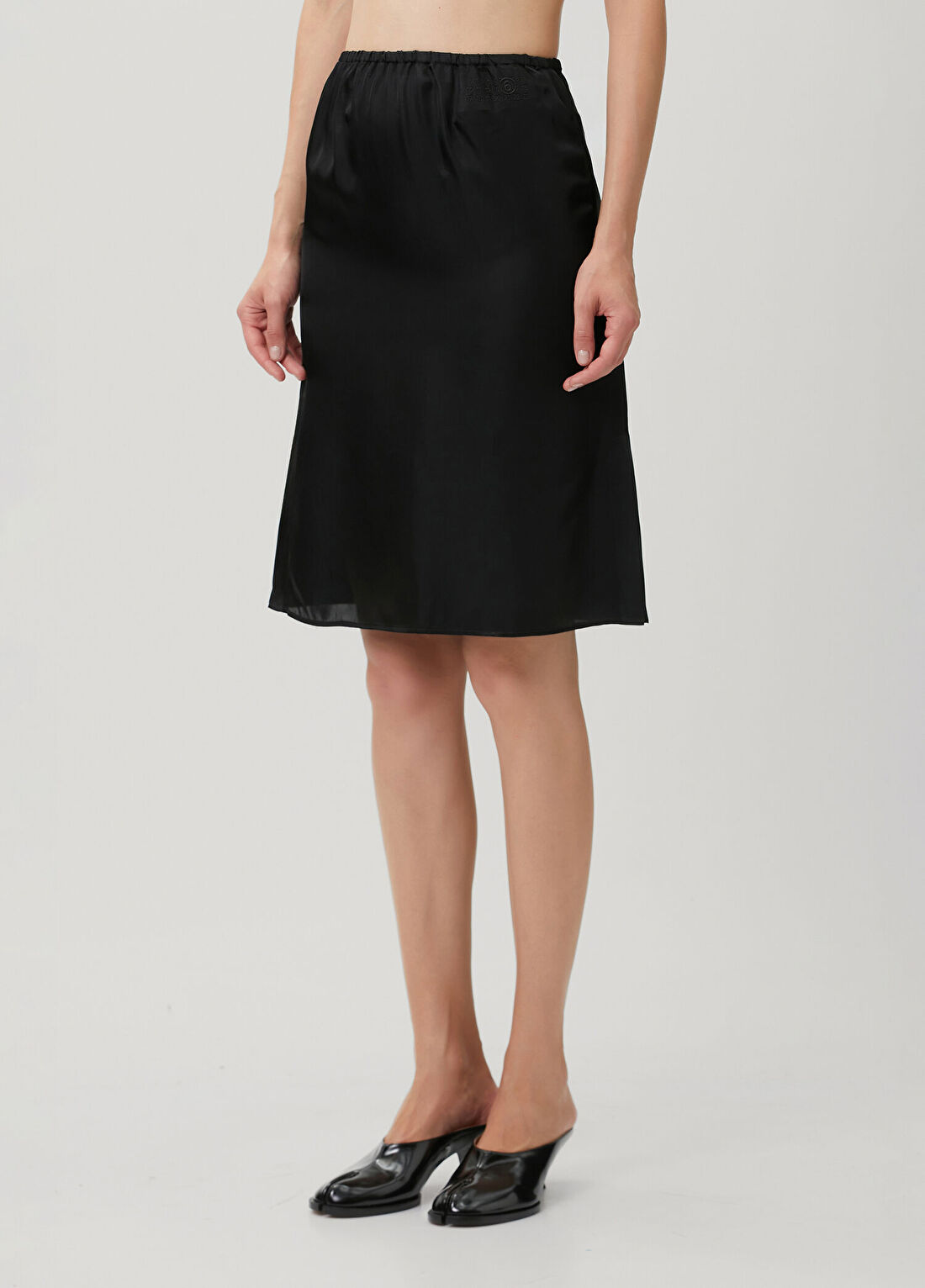 MM6 Maison Margiela Siyah Midi Etek görsel 3