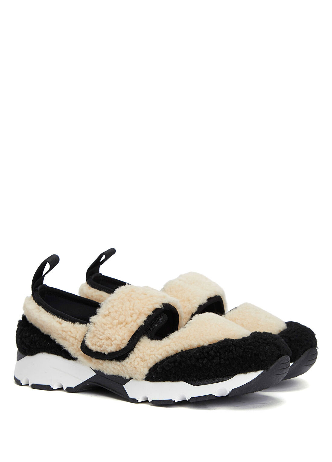 Marni Bej Siyah Kadın Süet Sneaker görsel 2