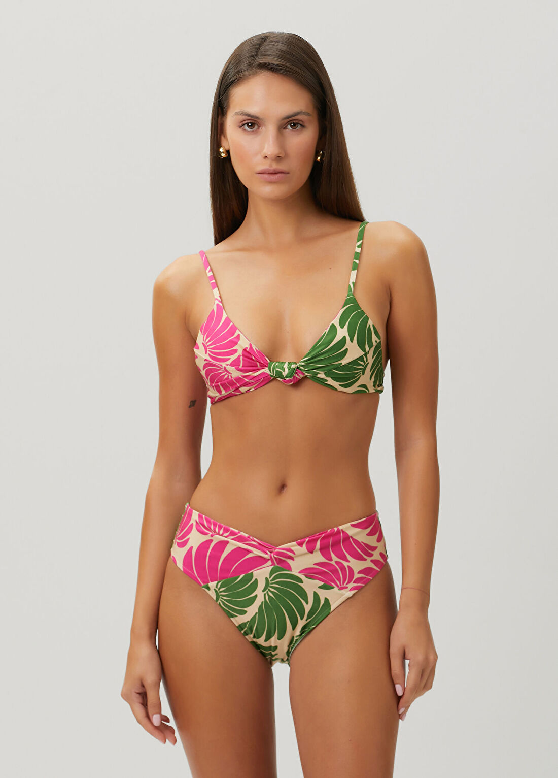 Farm Rio Banana Wings Pembe Yeşil Bikini Üstü