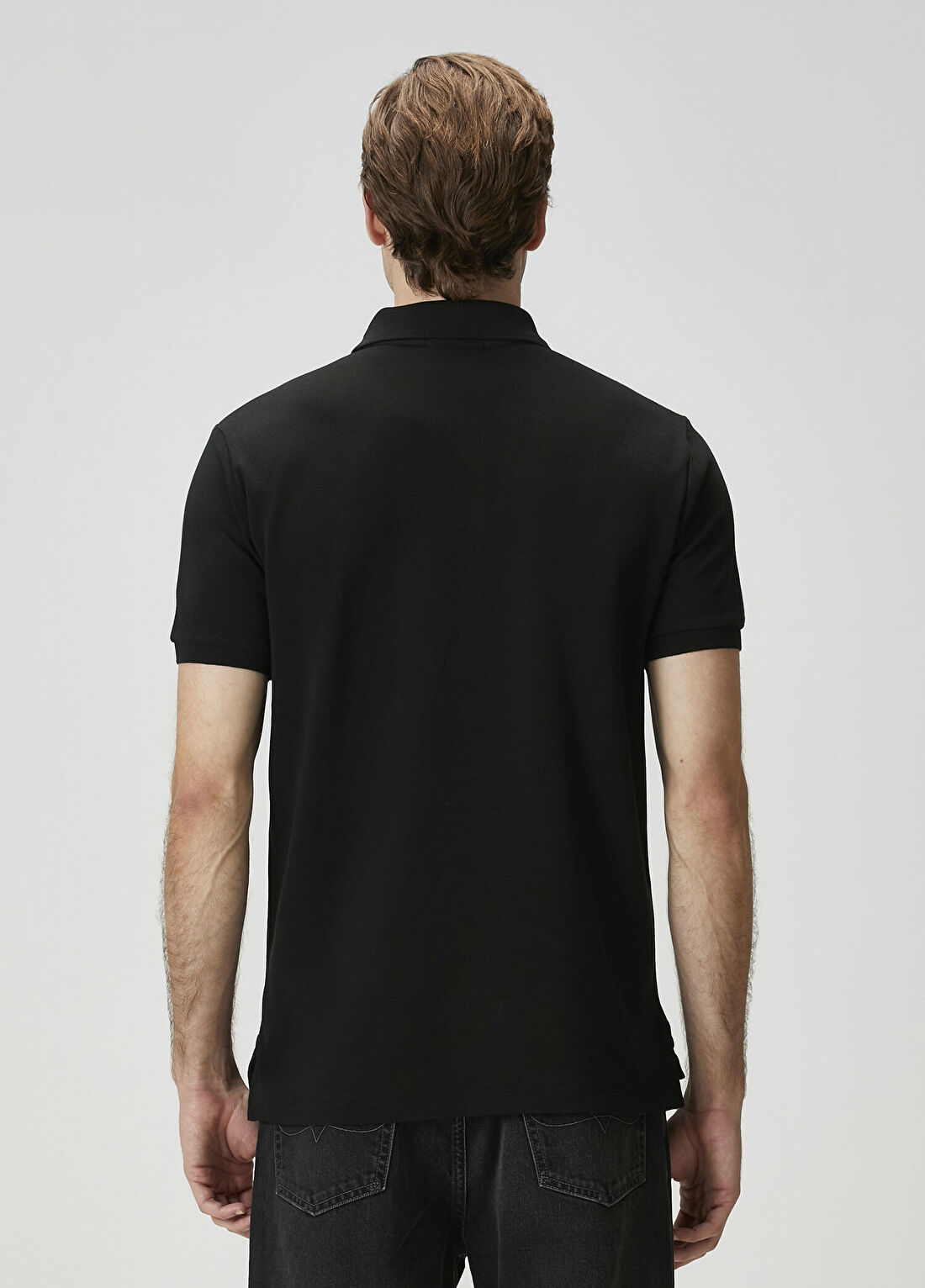 Polo Ralph Lauren Siyah Polo Yaka T-shirt görsel 4