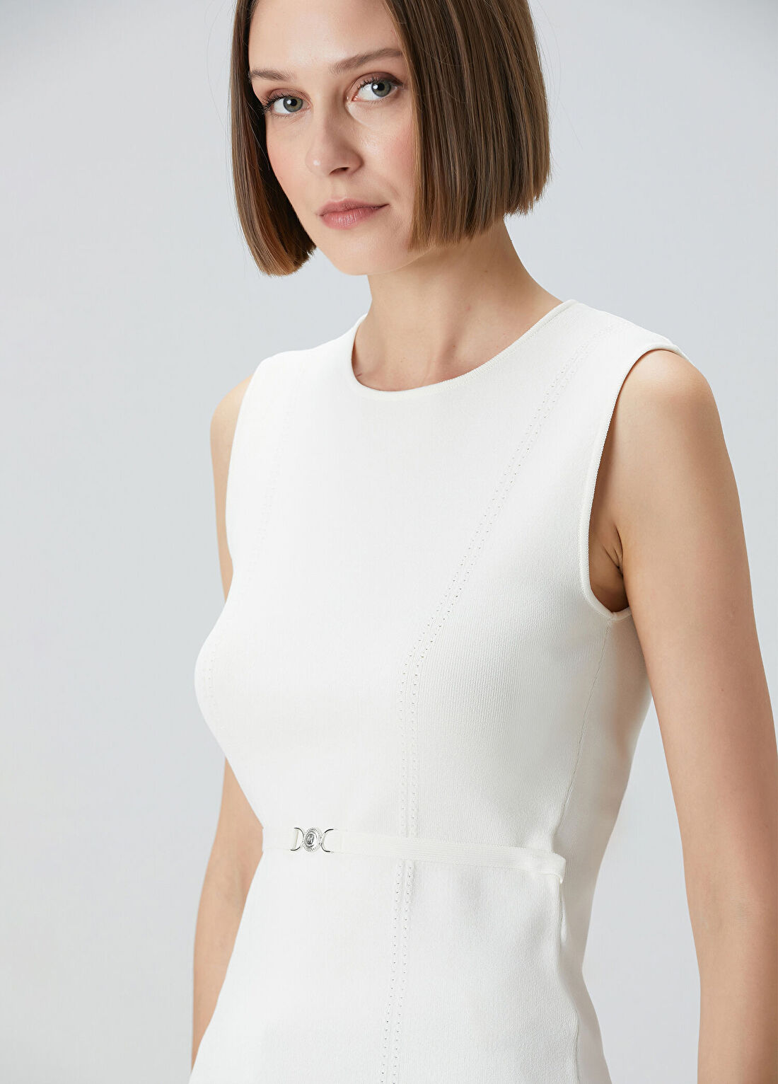 Beymen Collection Beyaz Kemer Detaylı Atlet görsel 2
