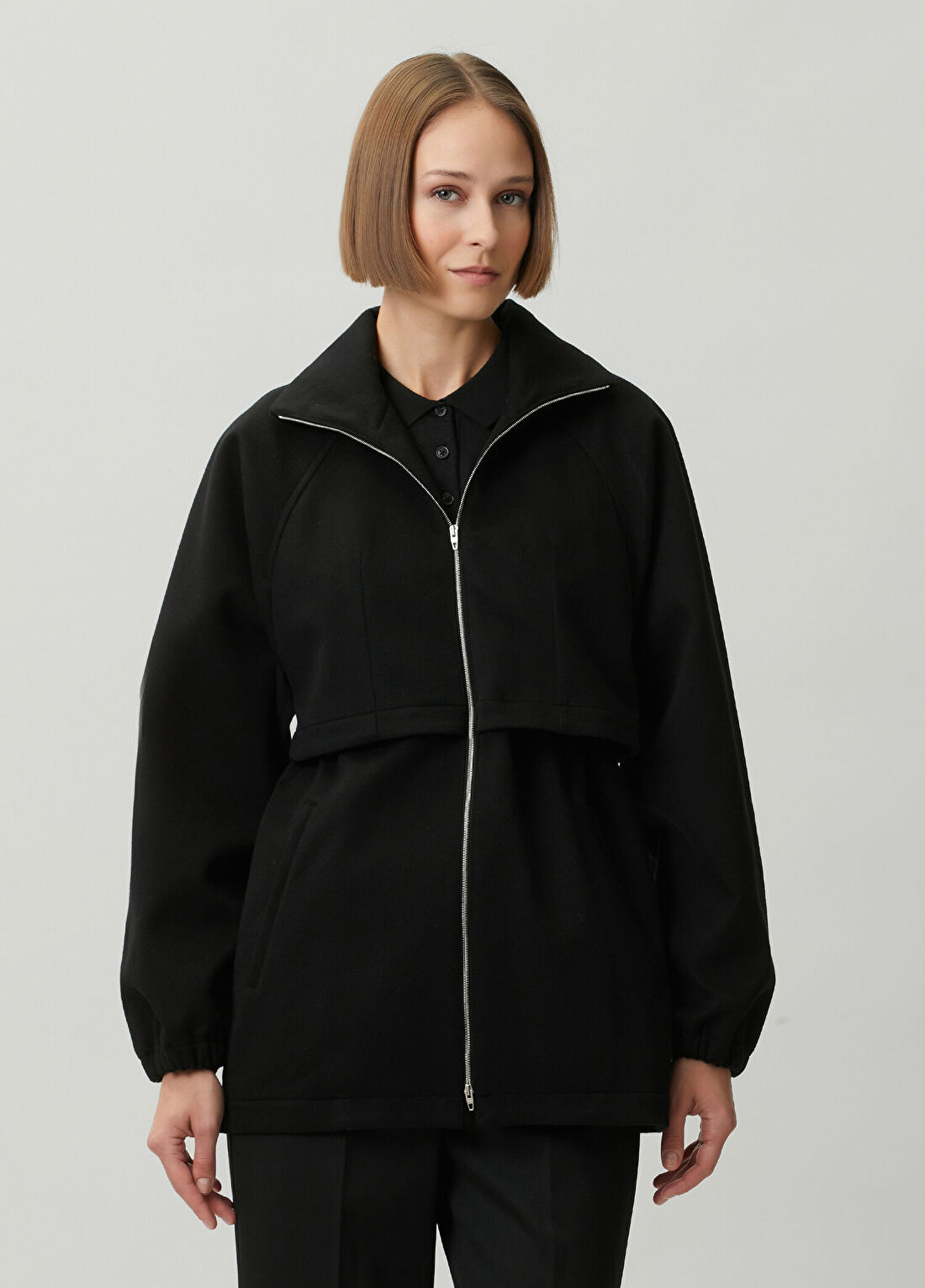 Jil Sander Siyah Yün Ceket