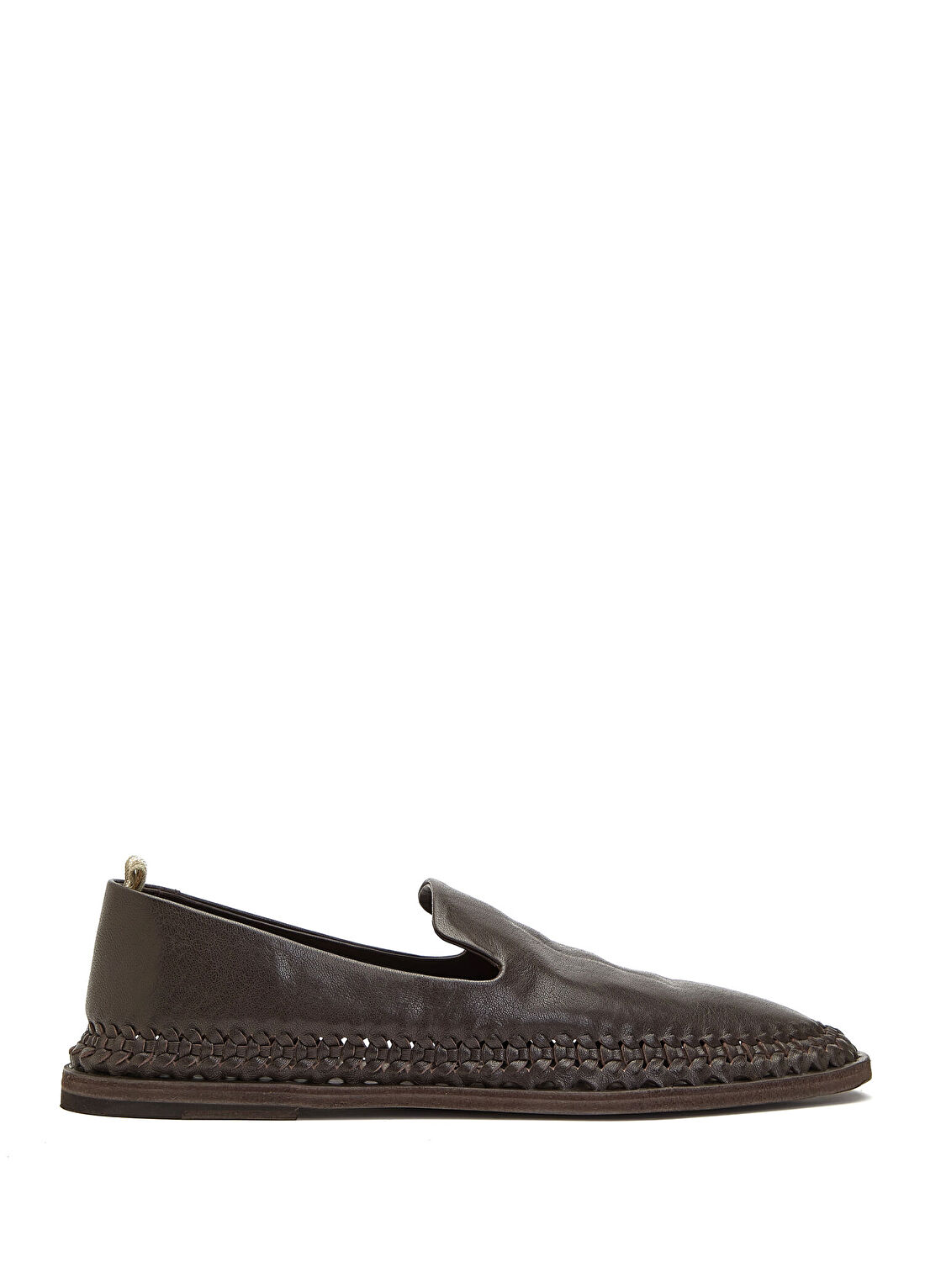 Officine Creative Koyu Kahverengi Erkek Deri Loafer