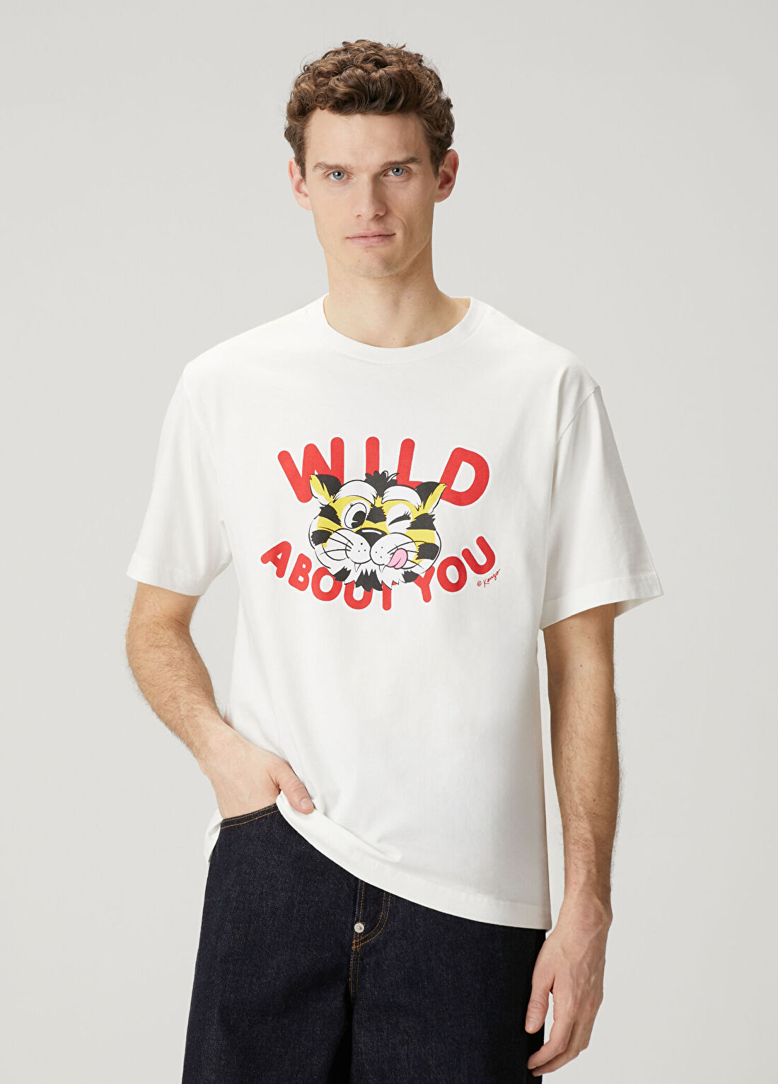 Kenzo Wild Tiger Beyaz Classic T-shirt