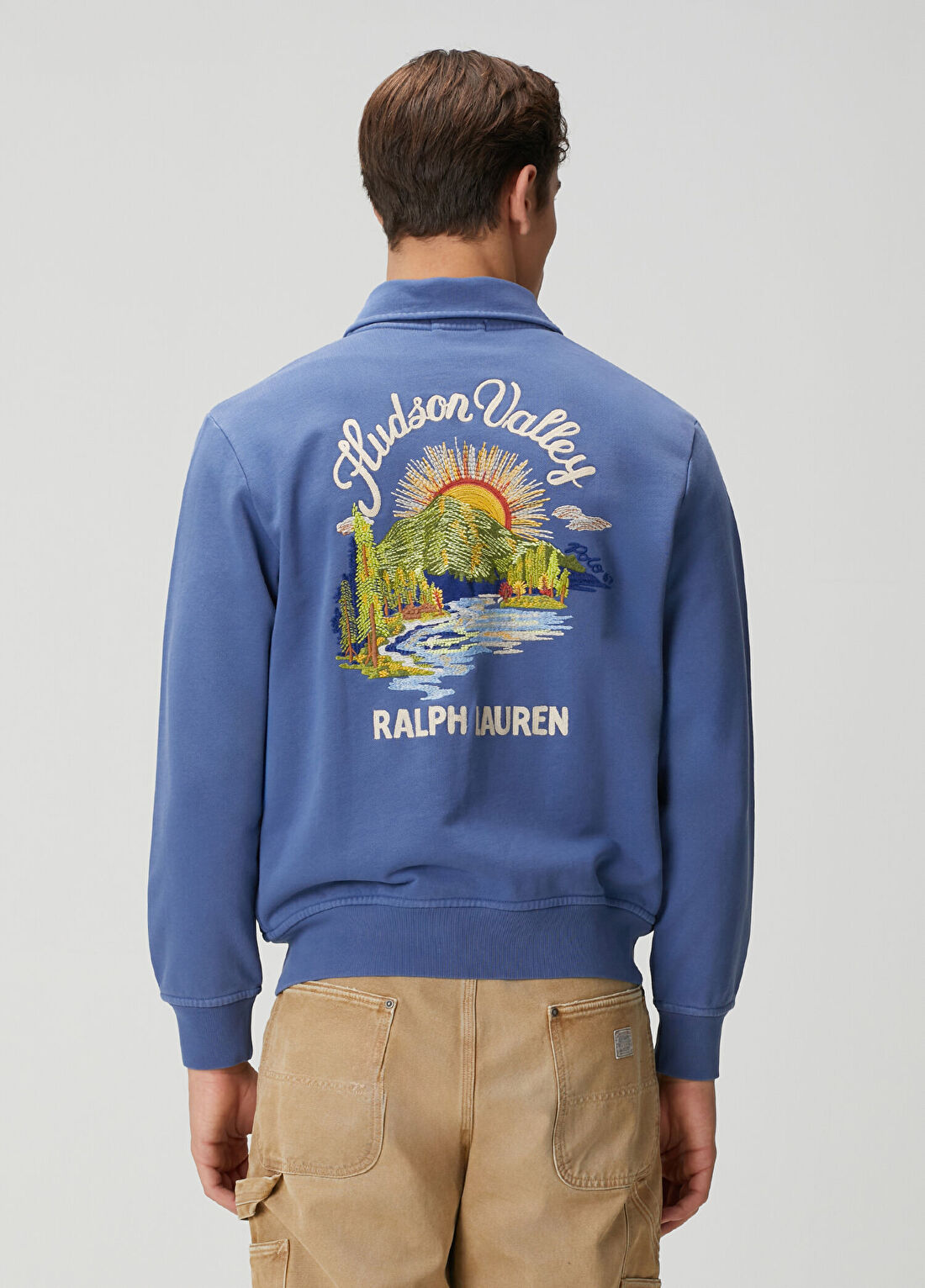 Polo Ralph Lauren Lacivert Logo Nakışlı Sweatshirt görsel 4