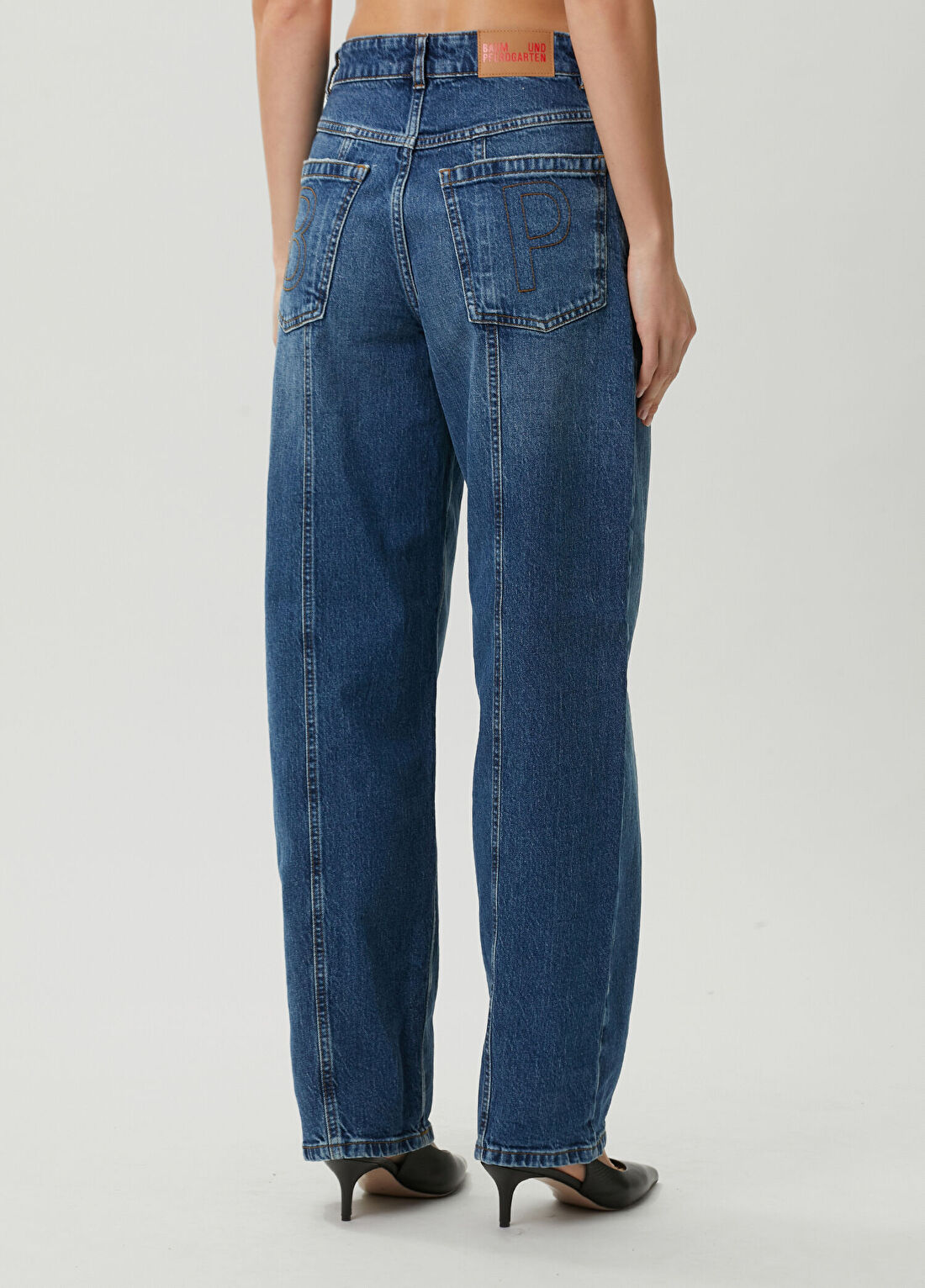 Baum Und Pferdgarten No 02 Loose Fit Koyu Mavi Jean Pantolon görsel 4