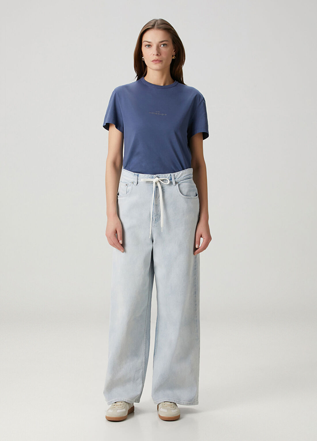 Maison Margiela Mavi T-shirt görsel 2