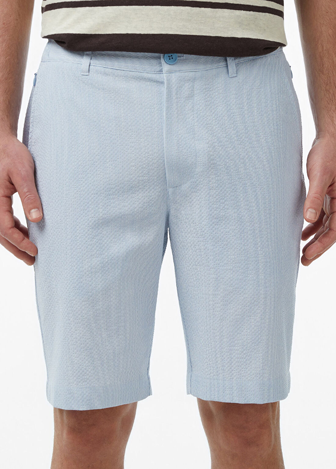 Lacoste Mavi Tapered Fit Erkek Bermuda Şort görsel 4