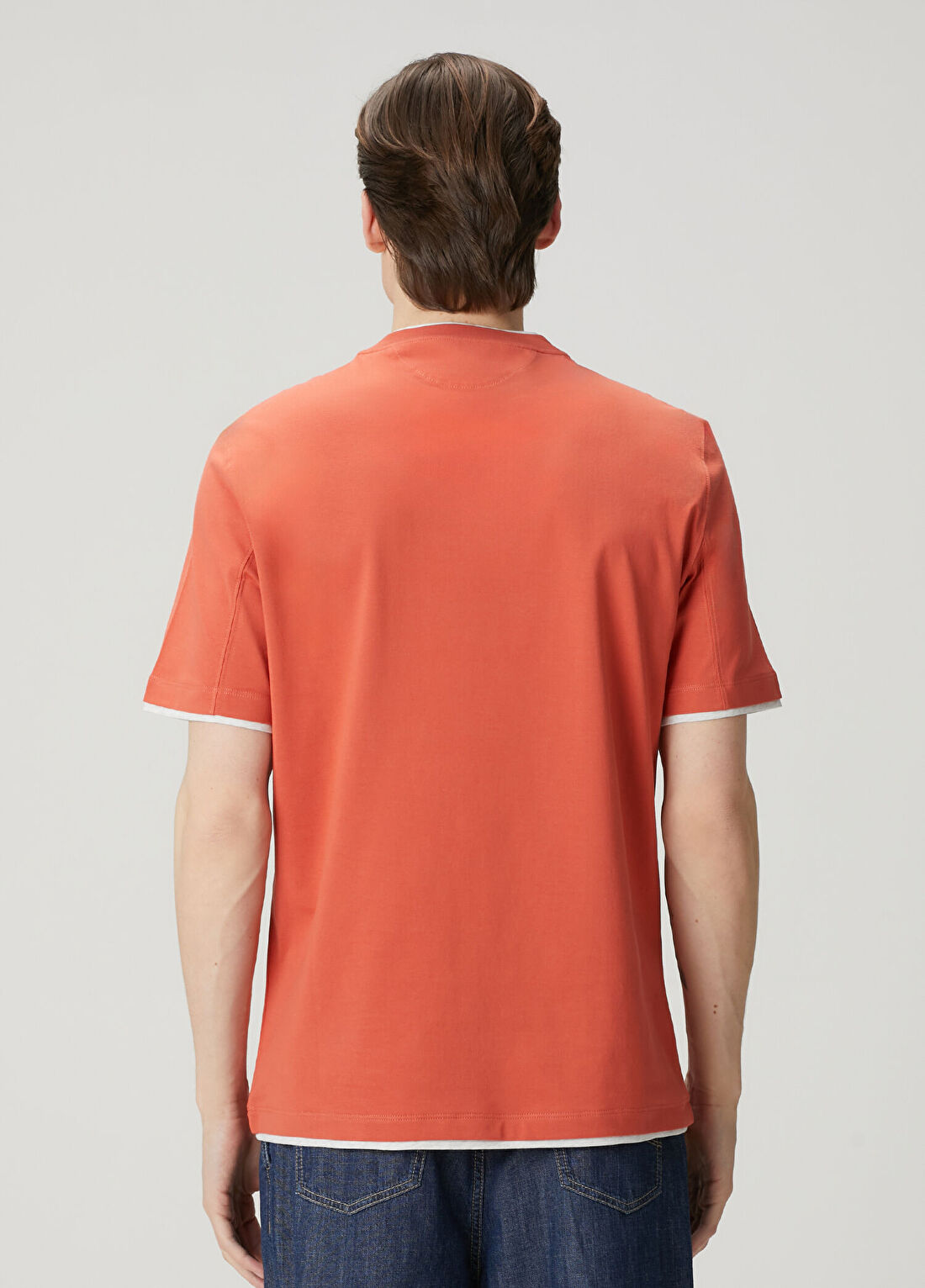 Brunello Cucinelli Açık Turuncu T-shirt görsel 4